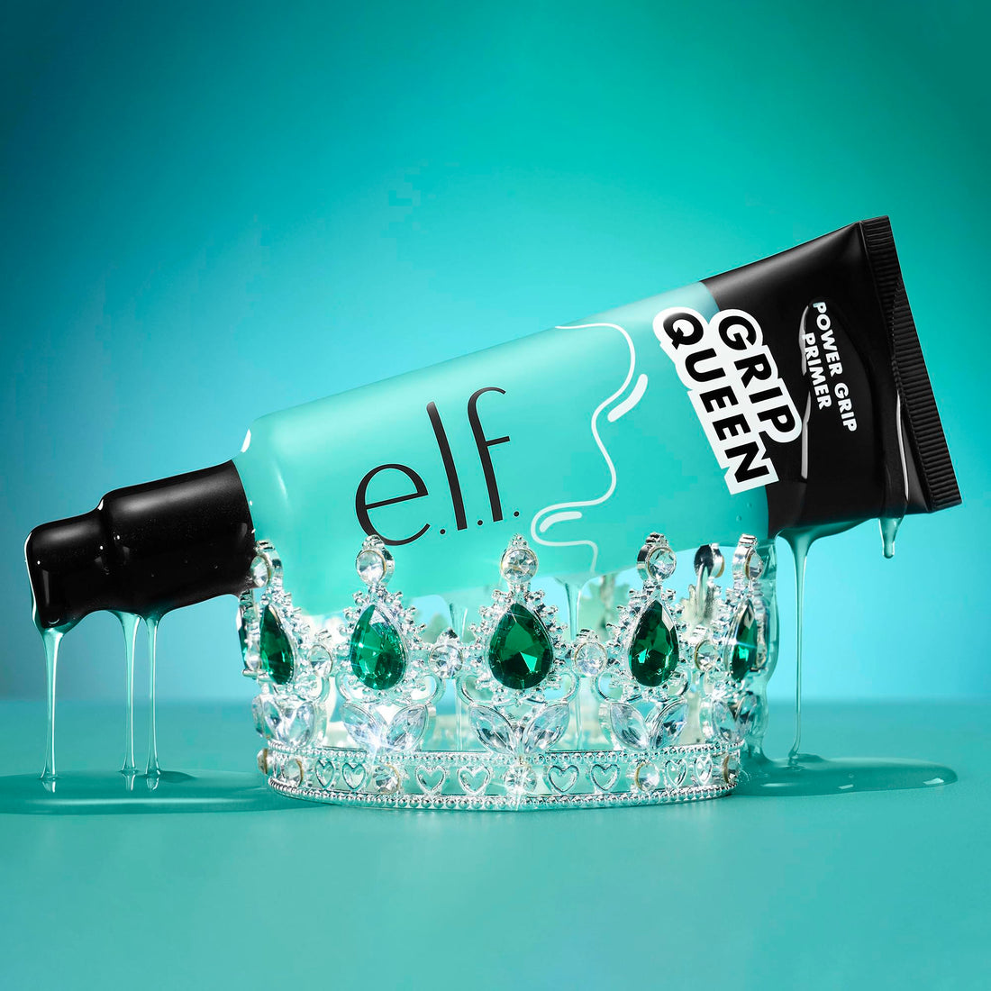 e.l.f. Power Grip Primer, Gel-Based & Hydrating Face Primer For Smoothing Skin & Gripping Makeup, Moisturizes & Primes, 0.811 Fl Oz (24 ml.) Halalzen
