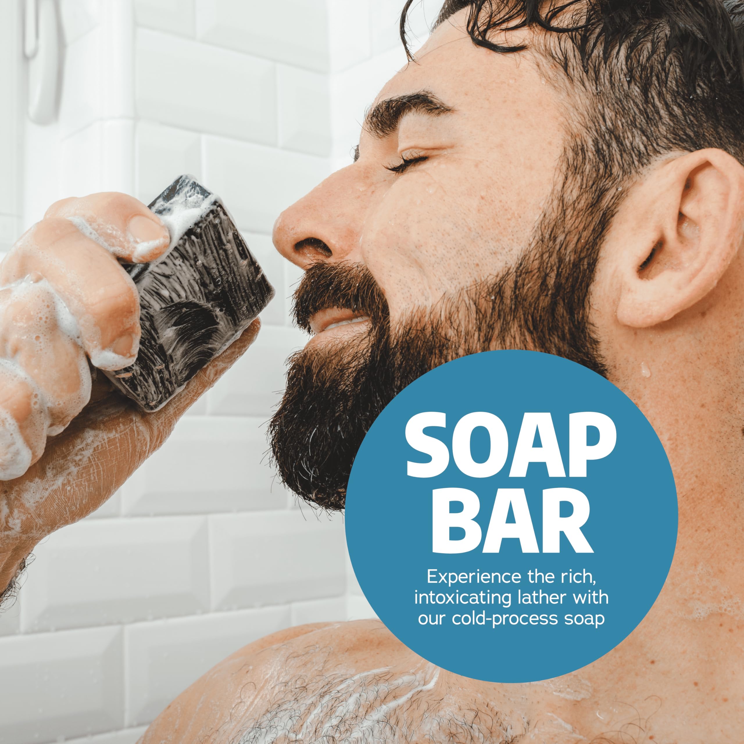 Dr. Squatch Natural Men’s Bar Soap - Cold Process Body Soap Bar with Natural Oils - Gifts for Men - Coconut Castaway (5 oz, 3-Pack)