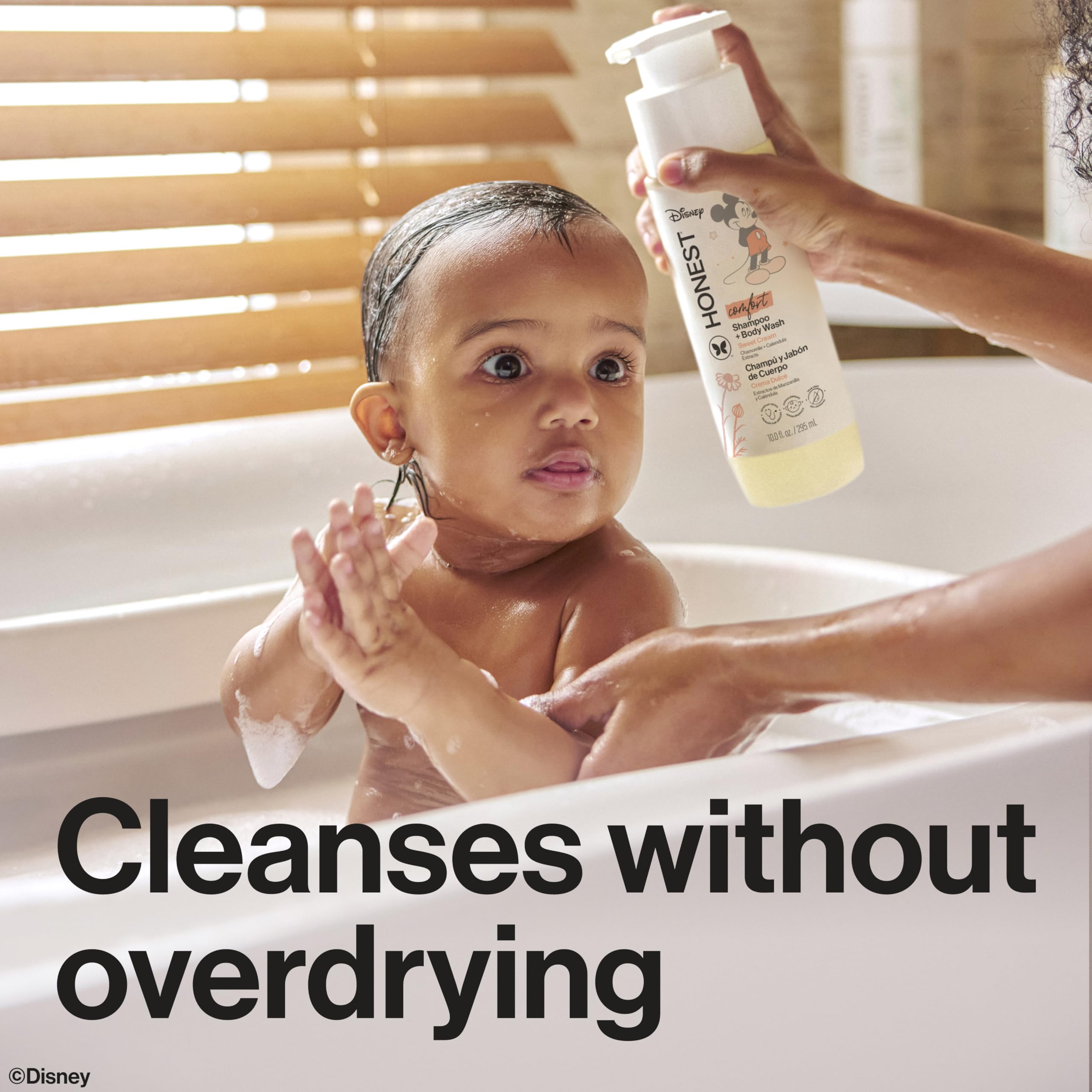 The Honest Company 2-in-1 Cleansing Shampoo Body Wash Gentle for Baby, Naturally Derived, Tear-free, Hypoallergenic, Lavender Calm, 18 fl oz Halalzen