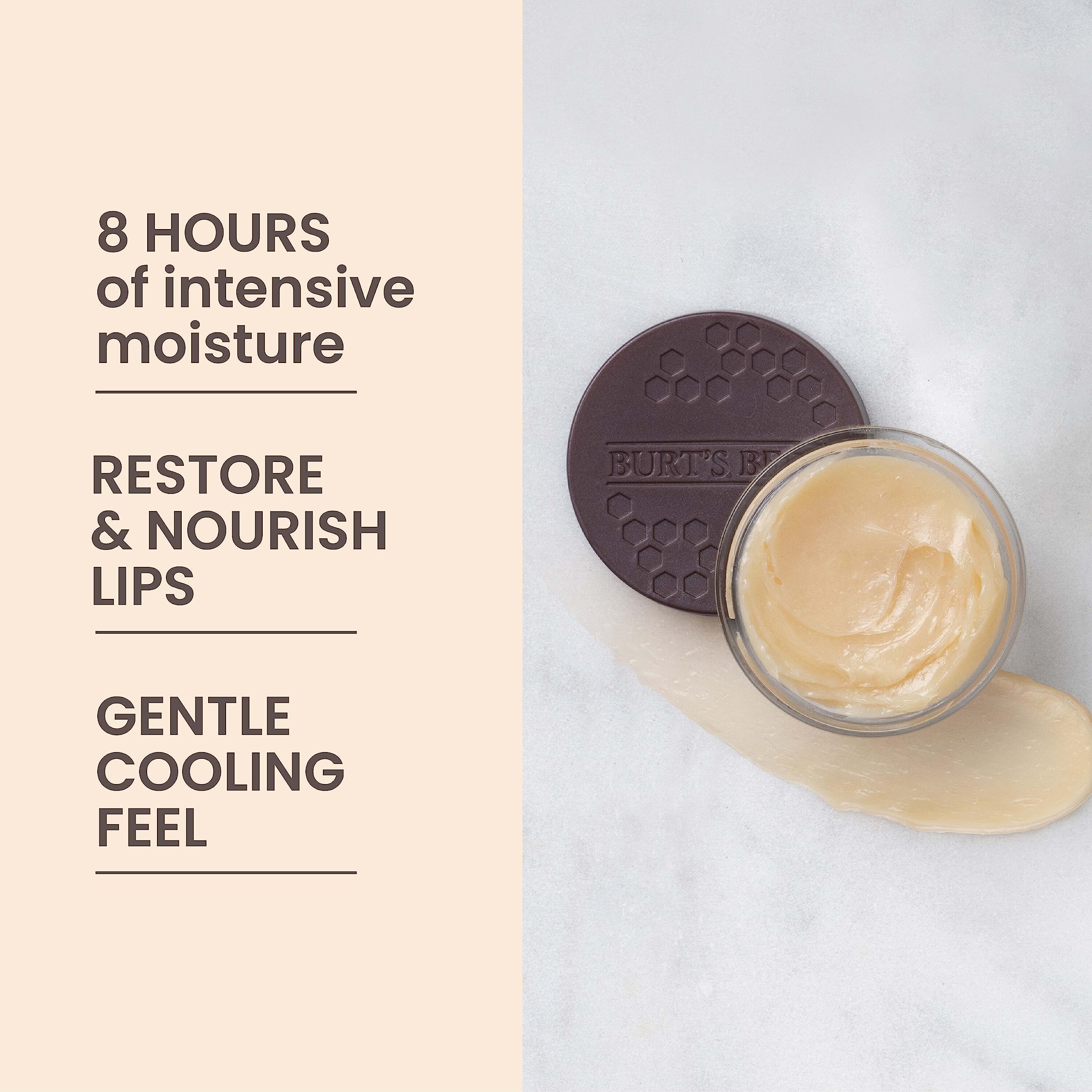 Burt's Bees Overnight Lip Sleeping Mask, 0.25 oz - Moisturizing, Hydrating, Exfoliating, Reduces Fine Lines, Ceramide Infused, Passionfruit Scent Halalzen