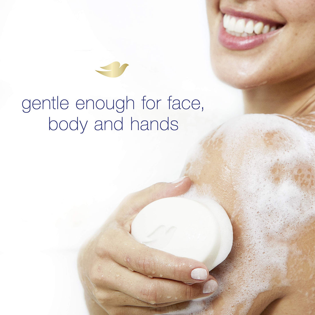Dove Beauty Bar Soap Shea Butter, 8 Bars for Nourished, Radiant Skin, Enriches Skin 3.75 oz