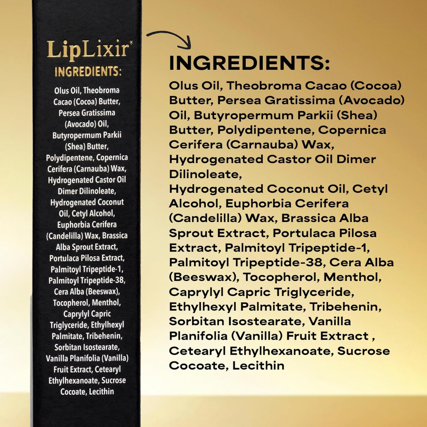 LipLixir Non Toxic Peptide Lip Balm – EWG® VERIFIED, All-Natural, Ultra-Clean, Hydrating, Doctor Approved Lip Gloss – Fragrance-Free with Shea, Cocoa & Coconut Oil, (Reformulated Thicker Formula) Halalzen