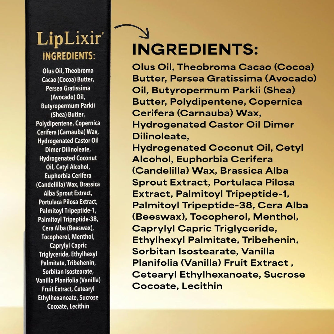 LipLixir Non Toxic Peptide Lip Balm – EWG® VERIFIED, All-Natural, Ultra-Clean, Hydrating, Doctor Approved Lip Gloss – Fragrance-Free with Shea, Cocoa & Coconut Oil, (Reformulated Thicker Formula) Halalzen
