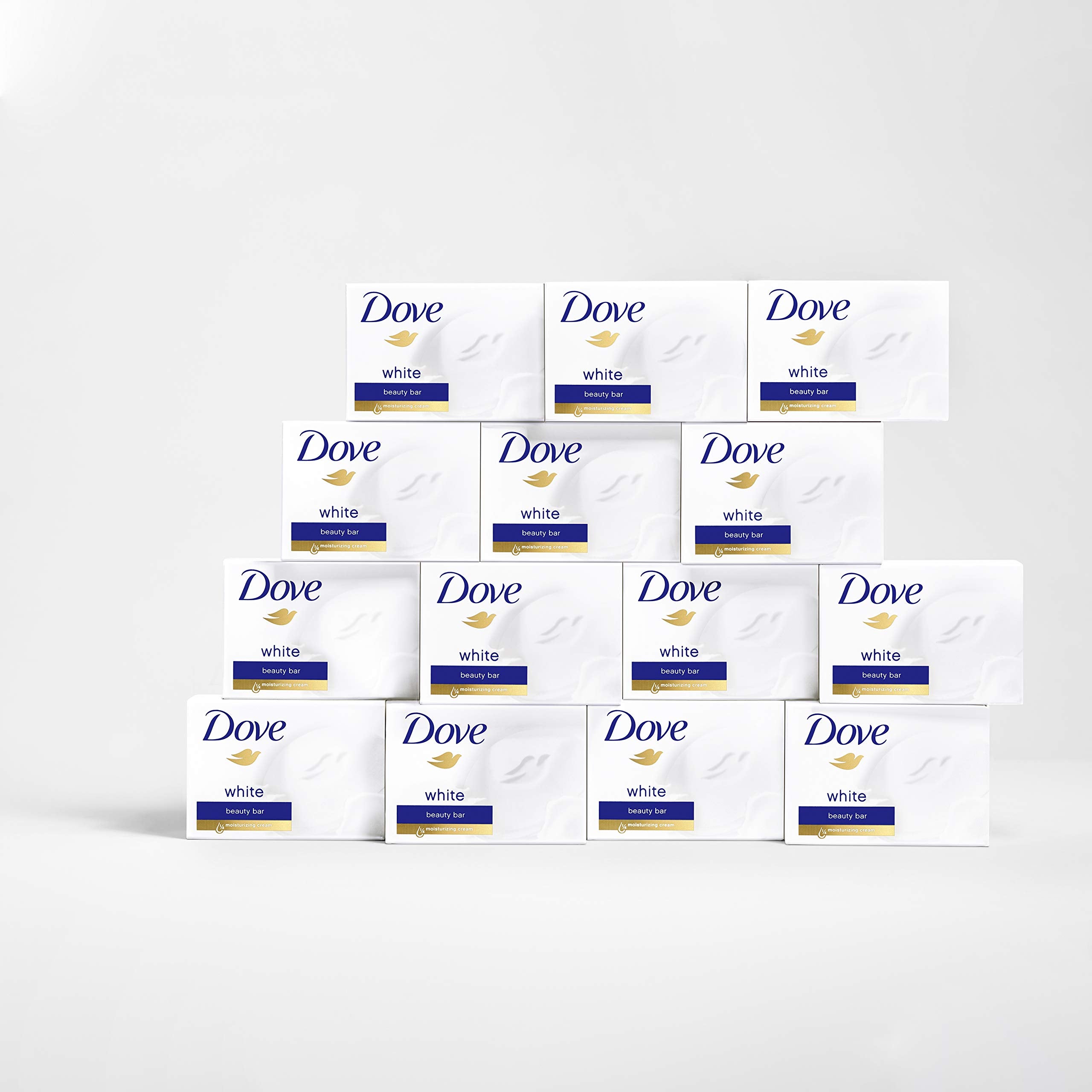 Dove Beauty Bar Soap Shea Butter, 8 Bars for Nourished, Radiant Skin, Enriches Skin 3.75 oz