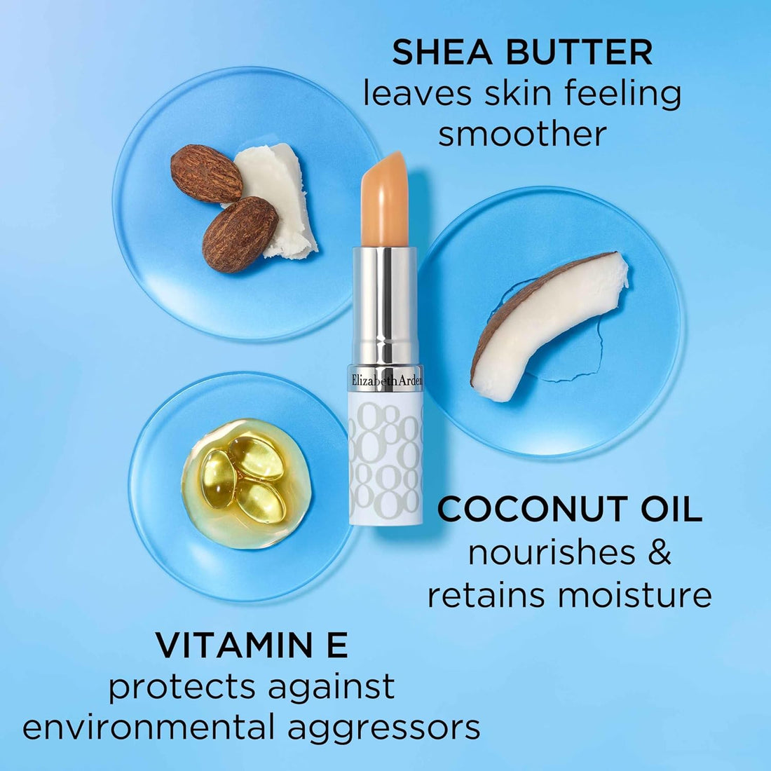 Elizabeth Arden Eight Hour Cream Lip Protectant Stick, SPF 15 Sunscreen Balm, Moisturizer for Dry, Cracked Lips with Shea Butter, Coconut Oil & Vitamin E, 0.13 oz Halalzen