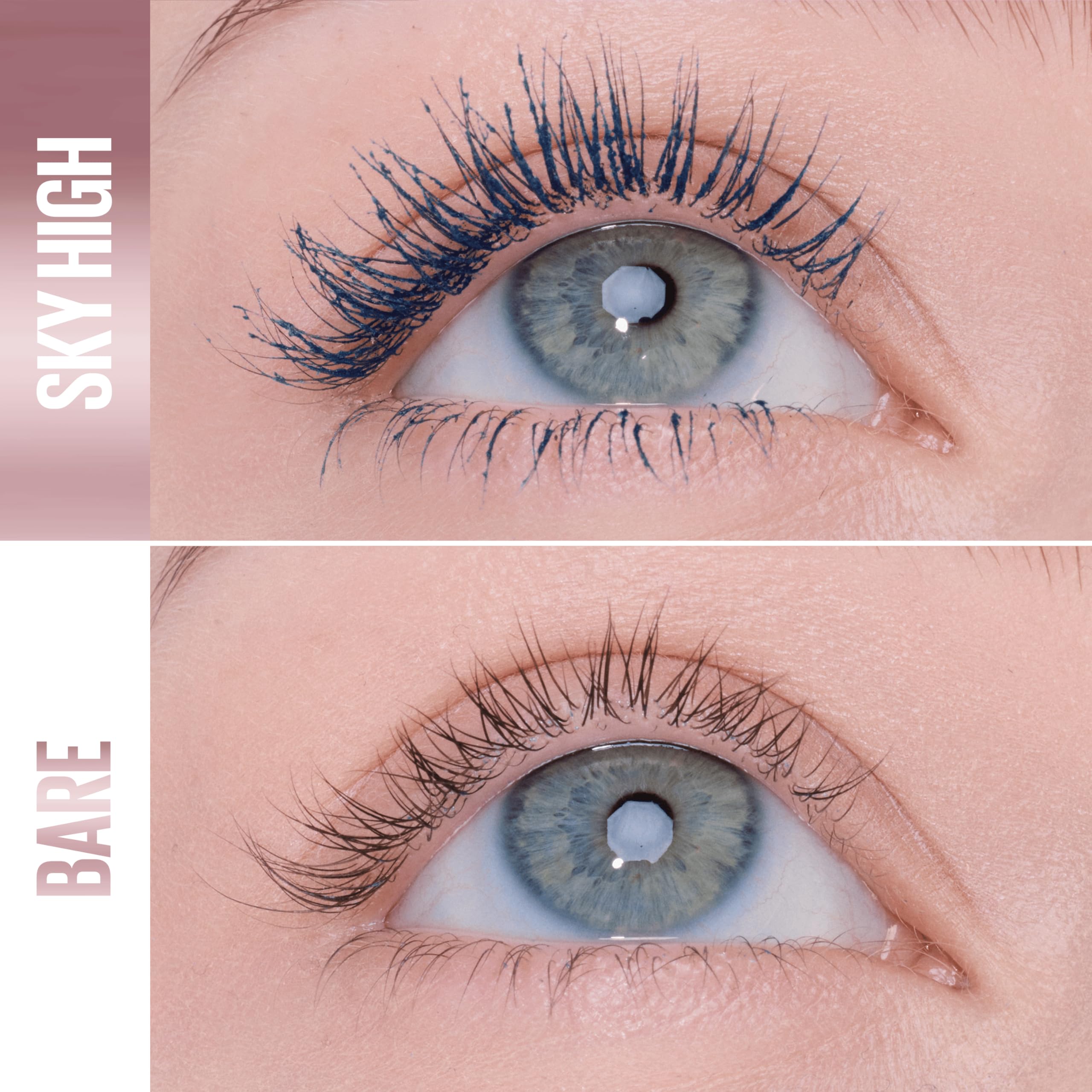 Maybelline New York Lash Sensational Sky High Mascara, Volumising & Lengthening Mascara, Washable Flake-Free Formula Infused with Bamboo Extract & Fibres, 7 ml, Shade: Brown Halalzen