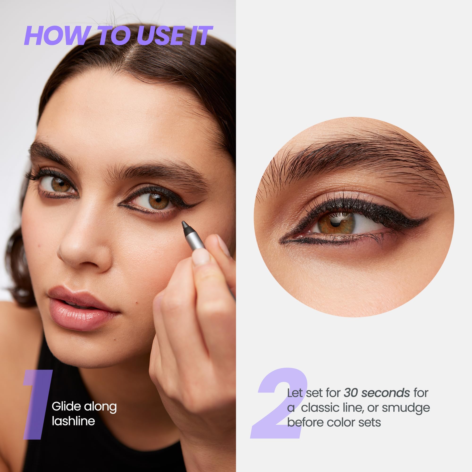 Wonderskin Eyeliner Pencil, 1440 Longwear Deep Black Eyeliner Pencil - Waterproof, Sharpenable & Smudge Proof (Liquorice)