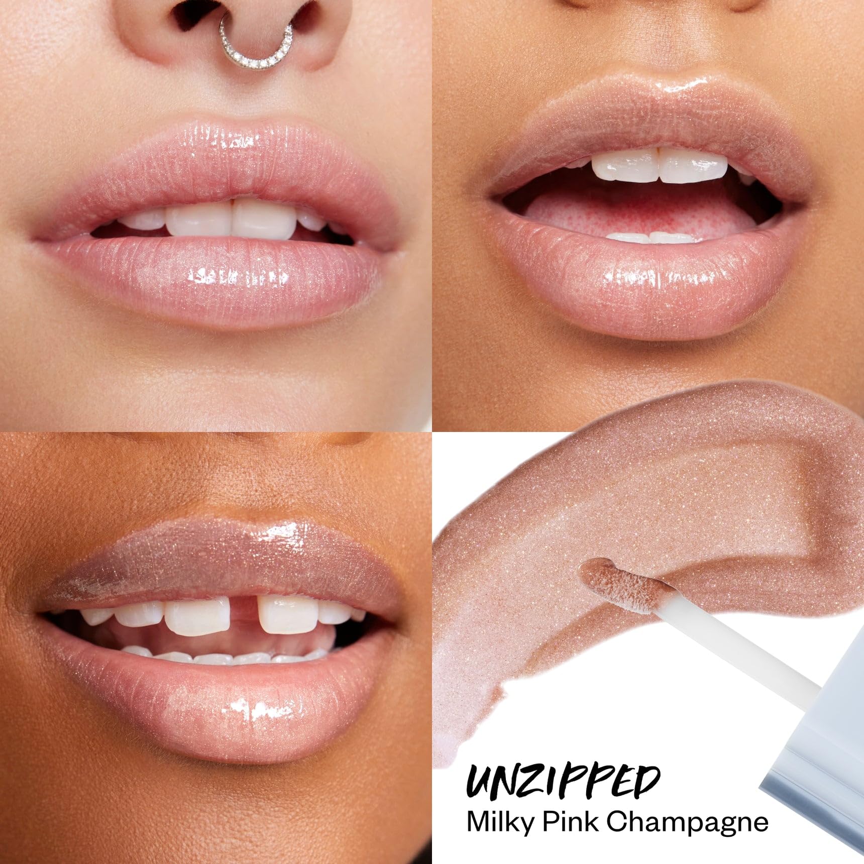 Kosas Wet Lip Oil Gloss - Hydrating Lip Plumping Treatment with Hyaluronic Acid & Peptides, Non-Sticky Finish (Malibu) Halalzen