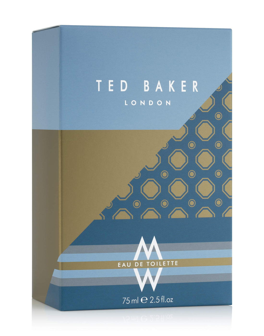 Ted Baker M Eau De Toilette Men's Fragrance Fresh Citrus Spicy Scent with Mandarin, Bergamot, Black Pepper, Amber Vetiver Musk Long Lasting EDT Spray for Men & Teens 2.5 fl oz / 75ml