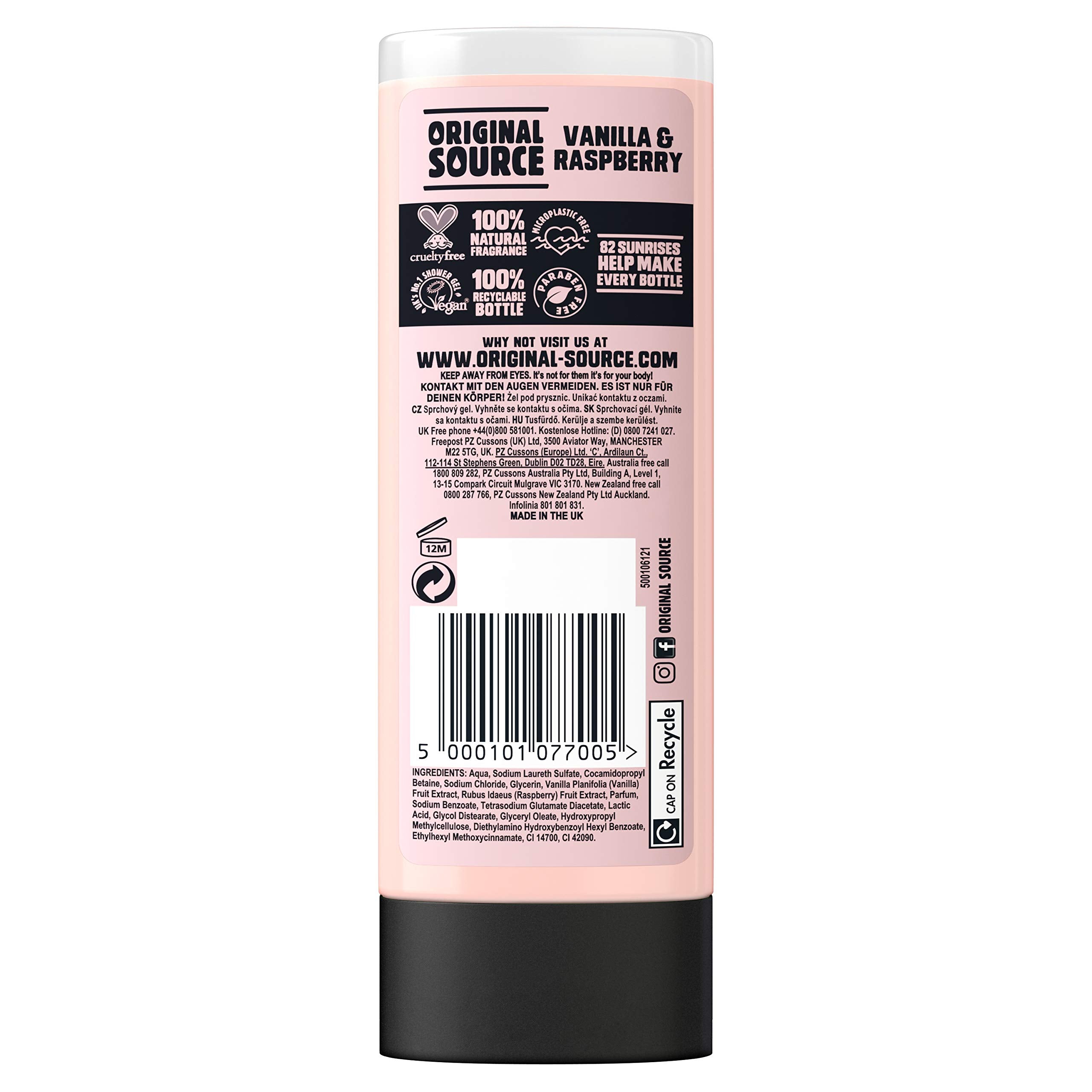 Original Source Coconut & Shea Butter Shower Gel, 6x250ml