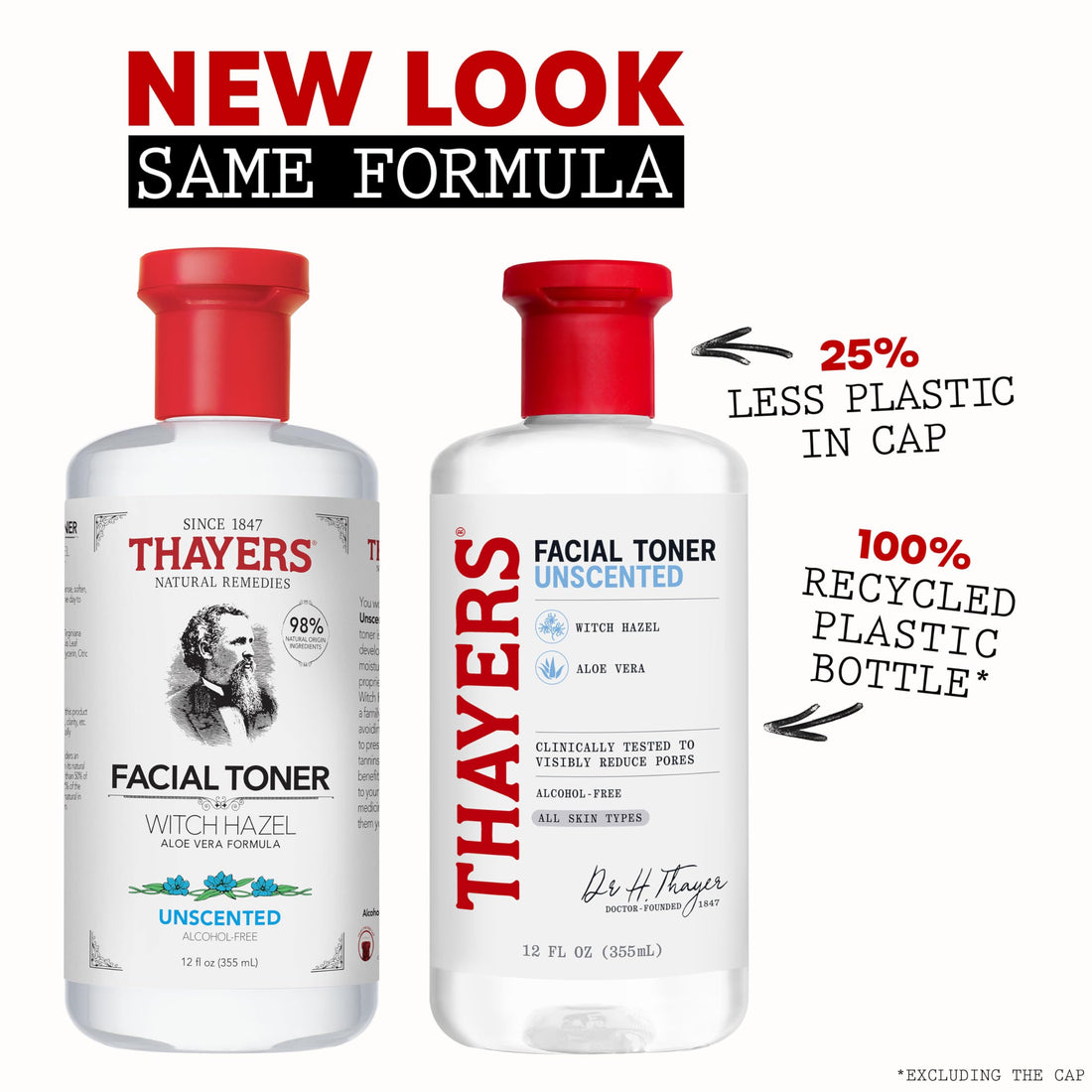 Thayers Witch Hazel Facial Gentle Rose Petal Toner Lotion with Organic Aloe Vera, All Day Hydration, Redue Pores & Improve Skin Texture, Vegan & Alcohol Free, 355ml