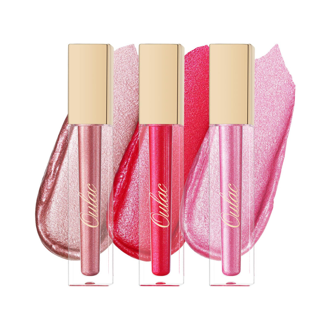 Oulac Metallic Diamond Shine Liquid Lip Gloss - Glitter Glossy for Lip & Eye, Long Lasting 24H + & Waterproof, Lightweight Lip Stain, 3D Metallic Finish, No Transfer, Vegan, 4.5ml,MD05 Loose Control Halalzen
