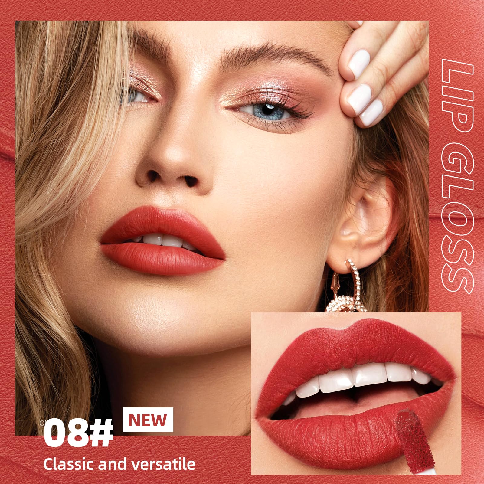12 Colors Matte Liquid Lipstick Set Velvety Lip Gloss Lip Kit Waterproof Long Lasting Wear Nude Lip Gloss Beauty Cosmetics Gift Box Set (Set A, Set A) Halalzen