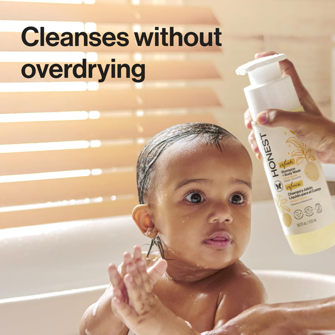 The Honest Company 2-in-1 Cleansing Shampoo Body Wash Gentle for Baby, Naturally Derived, Tear-free, Hypoallergenic, Lavender Calm, 18 fl oz Halalzen