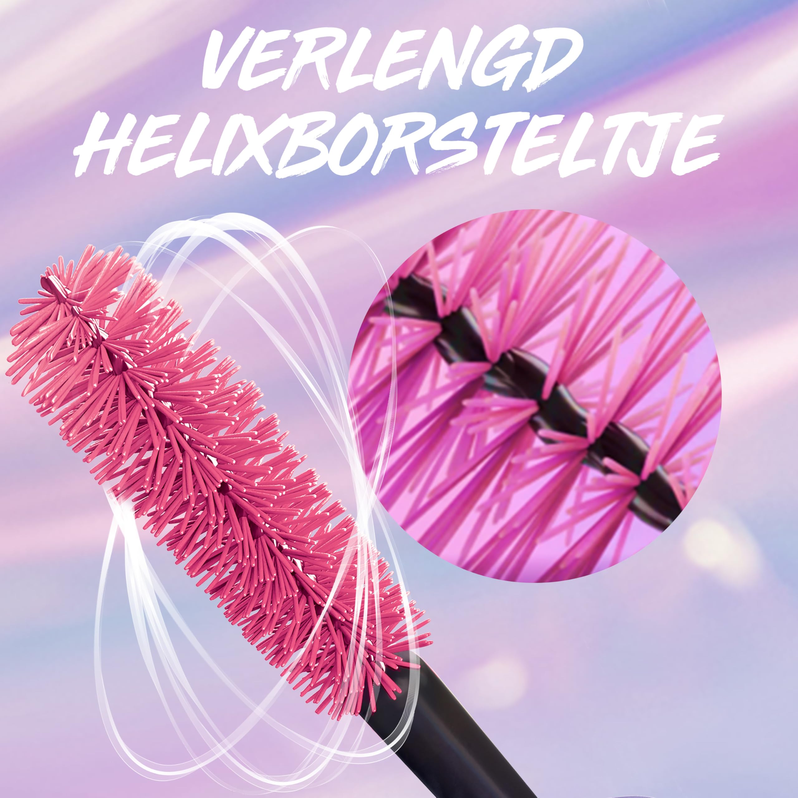Maybelline Extension Mascara, Salon-Like Extension, Provides +36% More Length & X10 Volume, Hybrid-Fiber Technology & Extended Helix Brush, The Falsies Surreal, Black Halalzen