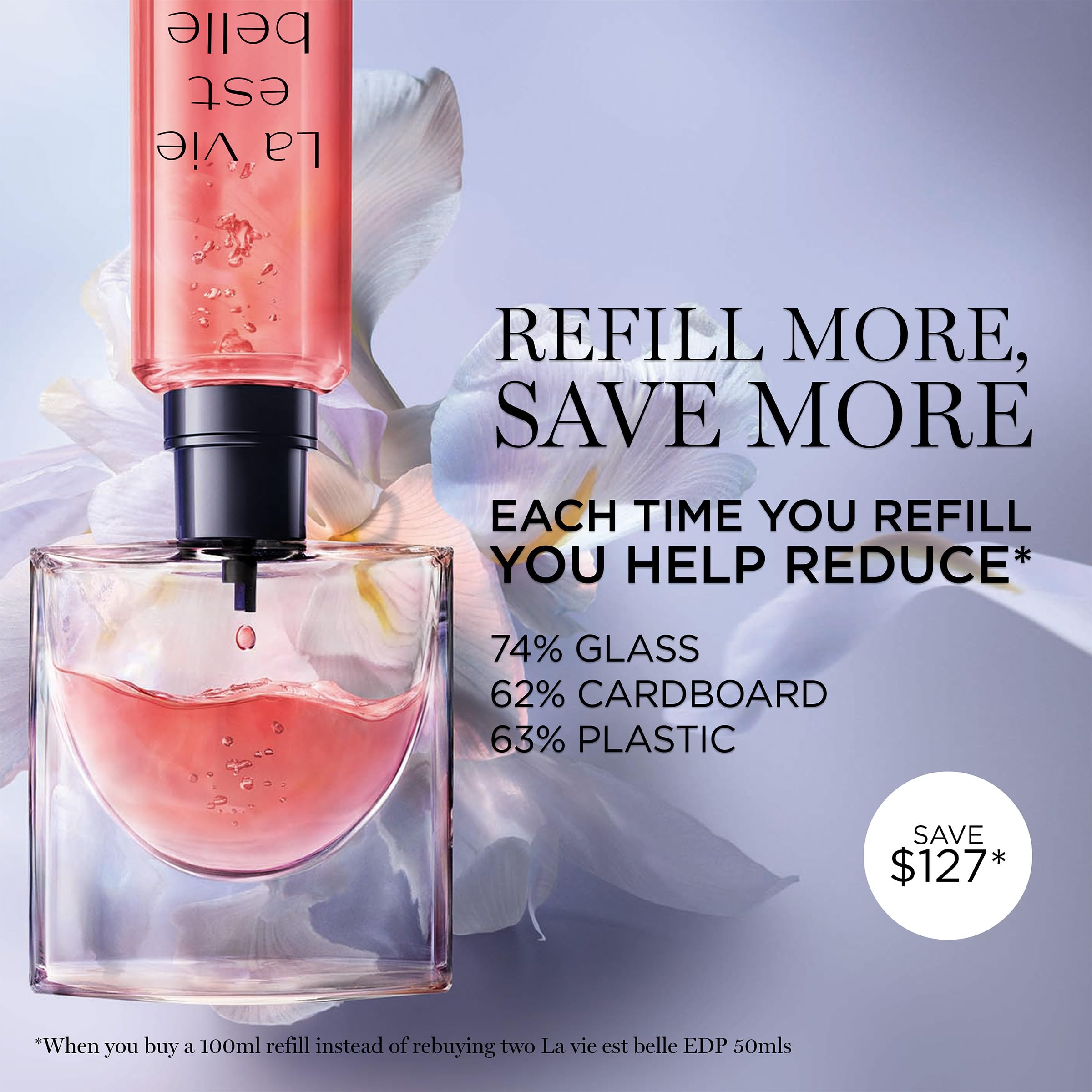 Lancôme La Vie Est Belle Eau de Parfum - Long Lasting Fragrance with Notes of Iris, Earthy Patchouli, Warm Vanilla & Spun Sugar - Floral & Sweet Women's Perfume
