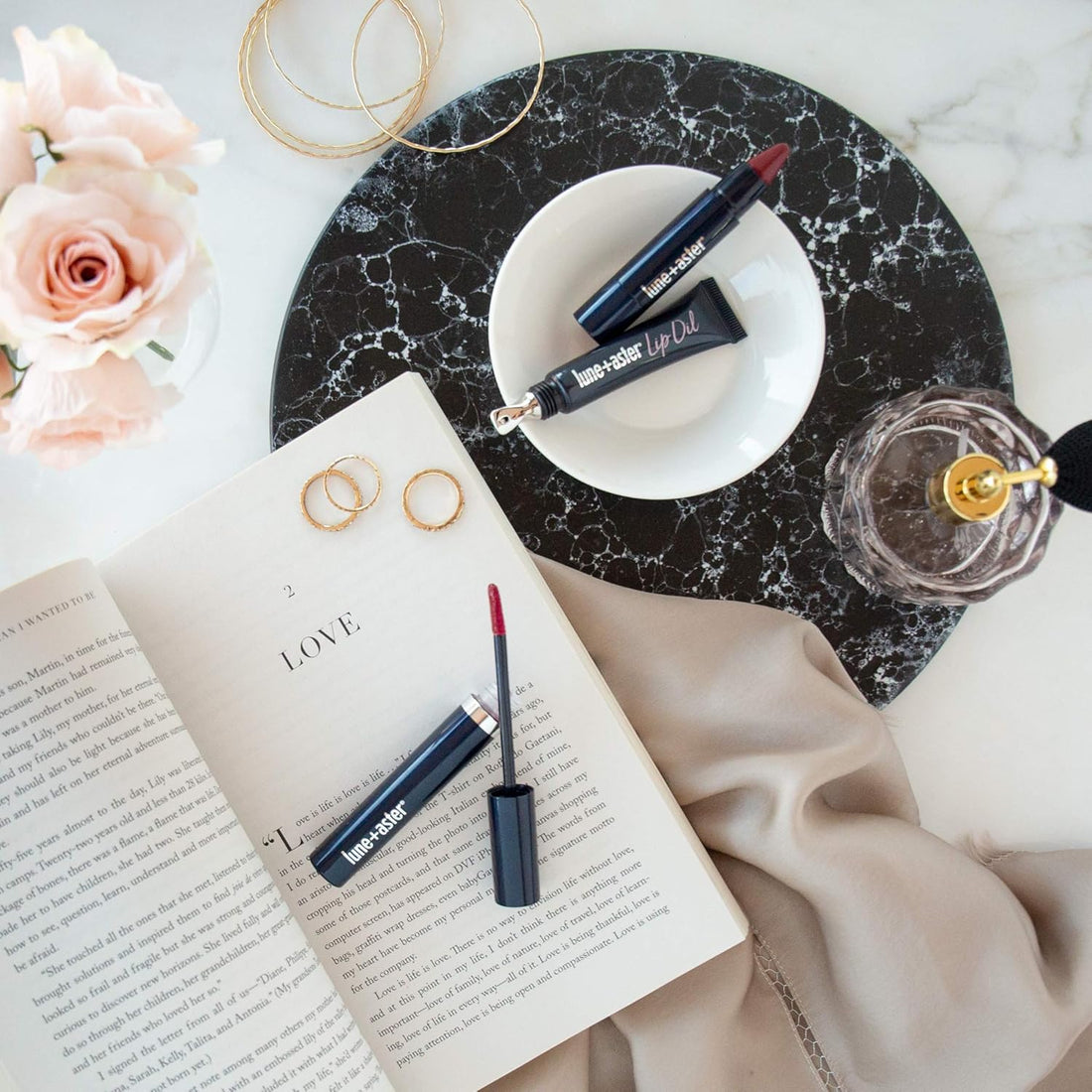 Lune+Aster Powerlips Lip Oil | Non-Tinted Lip Oil Adds Shine And Deep Hydration - Clear Halalzen