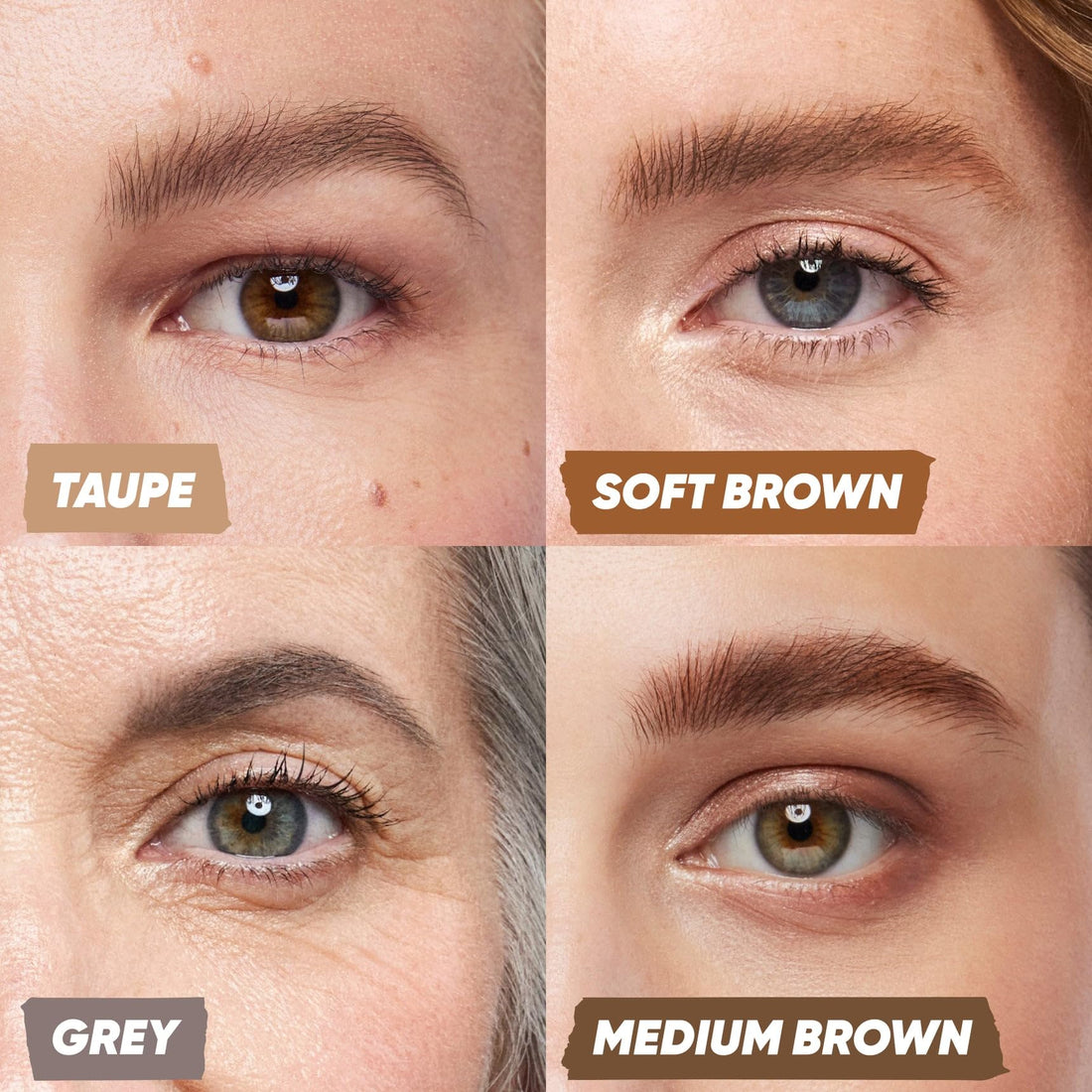 Kosas Air Brow Tinted Eyebrow Gel – Volumizing Brow Gel with Flexible Long-Lasting Hold, Soft Brown