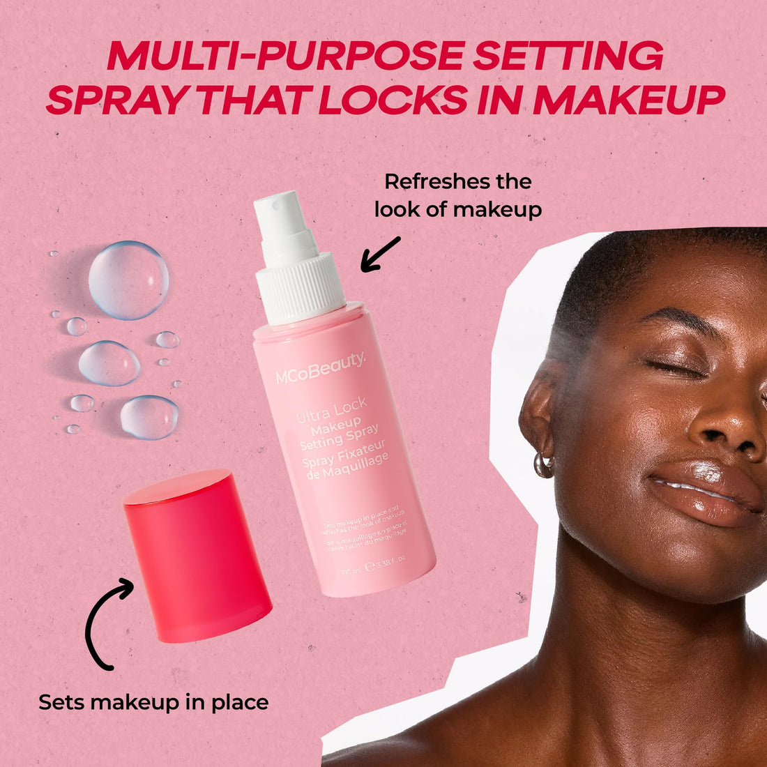 MCoBeauty - Miracle Flawless Setting Spray - Hydrating Multi-Use Mist with Aloe Vera and Glycerin - Primes, Sets and Refreshes Makeup - Setting Spray Makeup - 100ml Halalzen