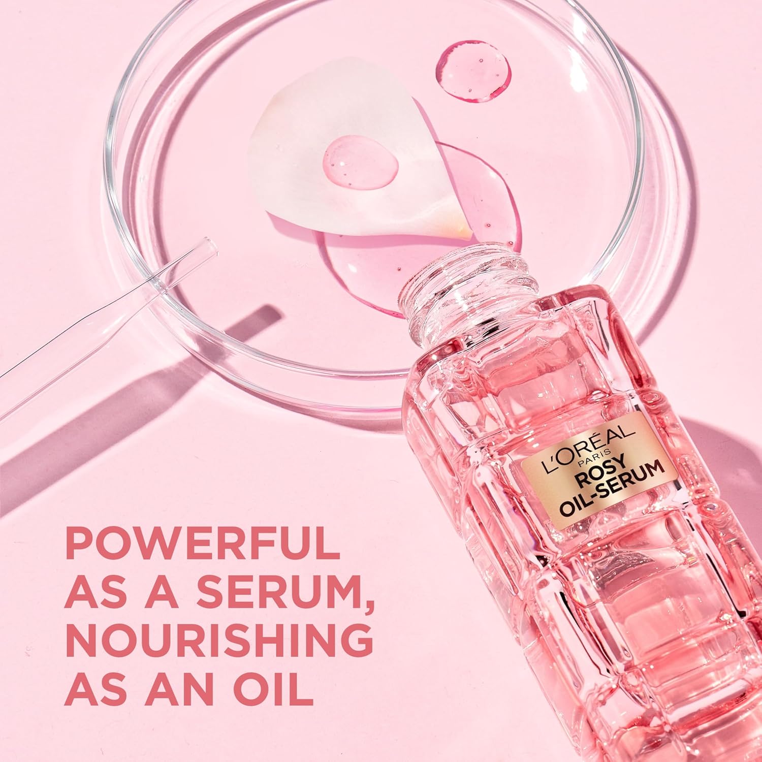 L'Oreal Paris Age Perfect Golden Age Rosy Oil Face Serum, Infused with Peony Cells, Visibly Boosts Skin Radiance & Brightens Complexion for a Healthy Glow, 30ml Halalzen