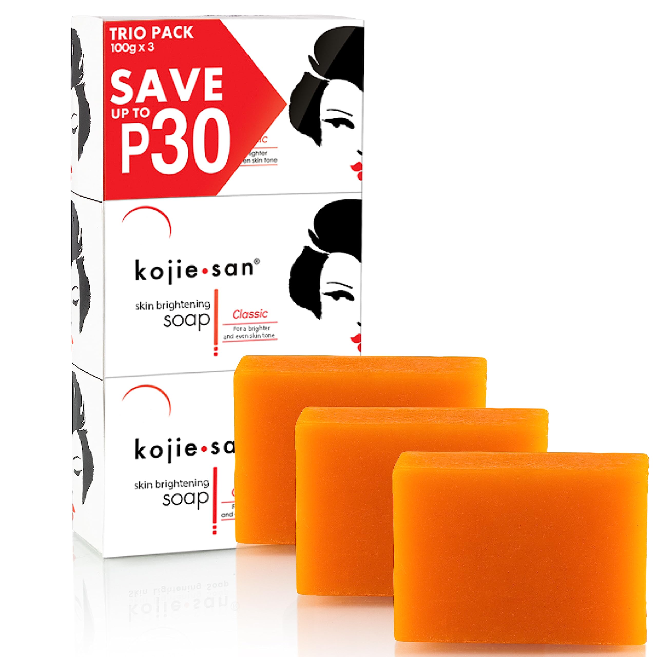 Kojie San Skin Brightening Soap - Classic 65g x 2, Double Pack