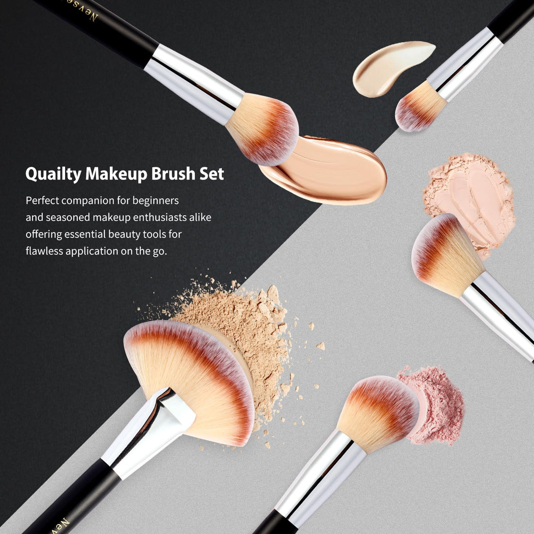 Makeup Brushes, Quality Make Up Brushes 28Pcs Makeup Brushes Set Professional & Beginner Make-up Sets & Case, Brushes & Sponges,Travel-Friendly Roll-up Beauty Gift Sets for Women, GREEN Halalzen