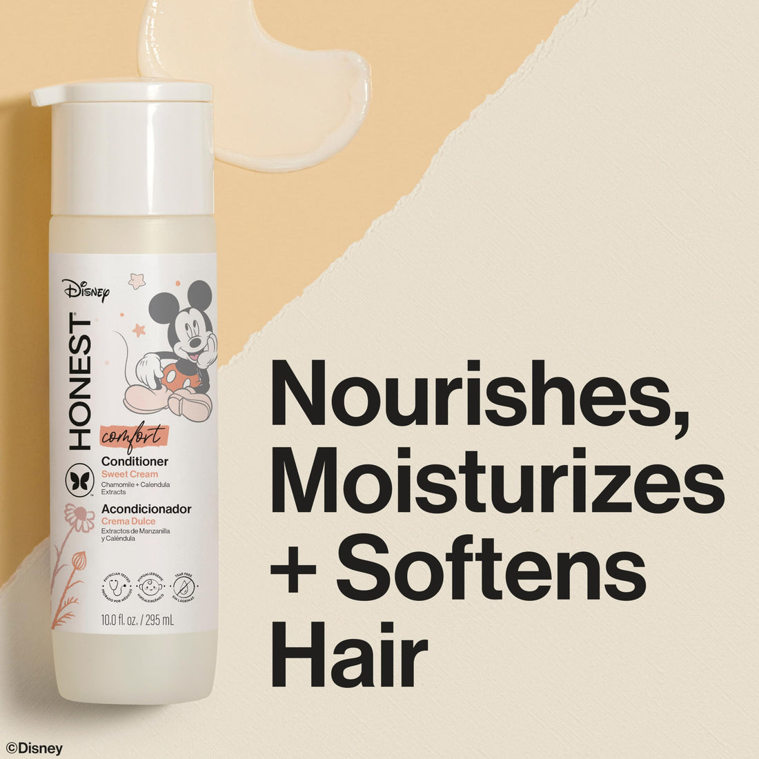 The Honest Company Baby Shampoo, Body Wash & Conditioner Duo, 2-in-1 Cleansing, Silicone-Free, Naturally Derived, Lavender Calm Scent, 20 fl oz Halalzen
