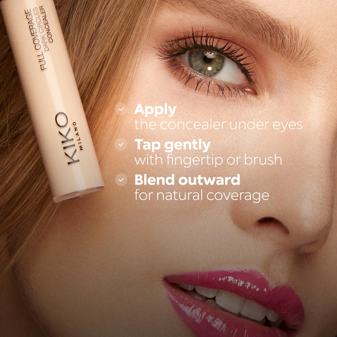 KIKO Milano Full Coverage Dark Circles Concealer 02 | High-Coverage Liquid Concealer For The Face And Eye Area Halalzen