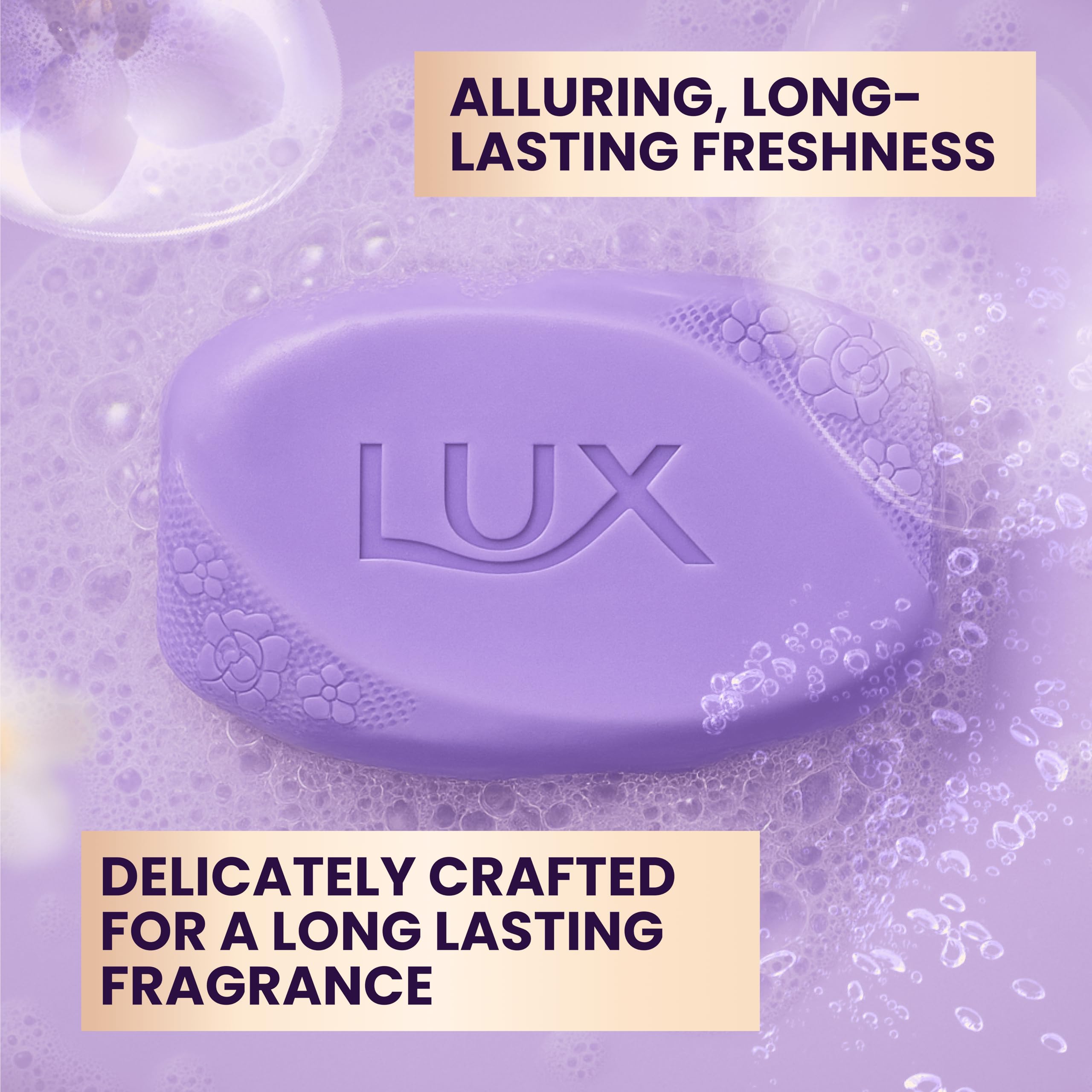 LUX Velvet Touch Soap Bar, Jasmine & Almond Oil, For Smooth Fragrant Skin, 80g (12 Pack) Halalzen