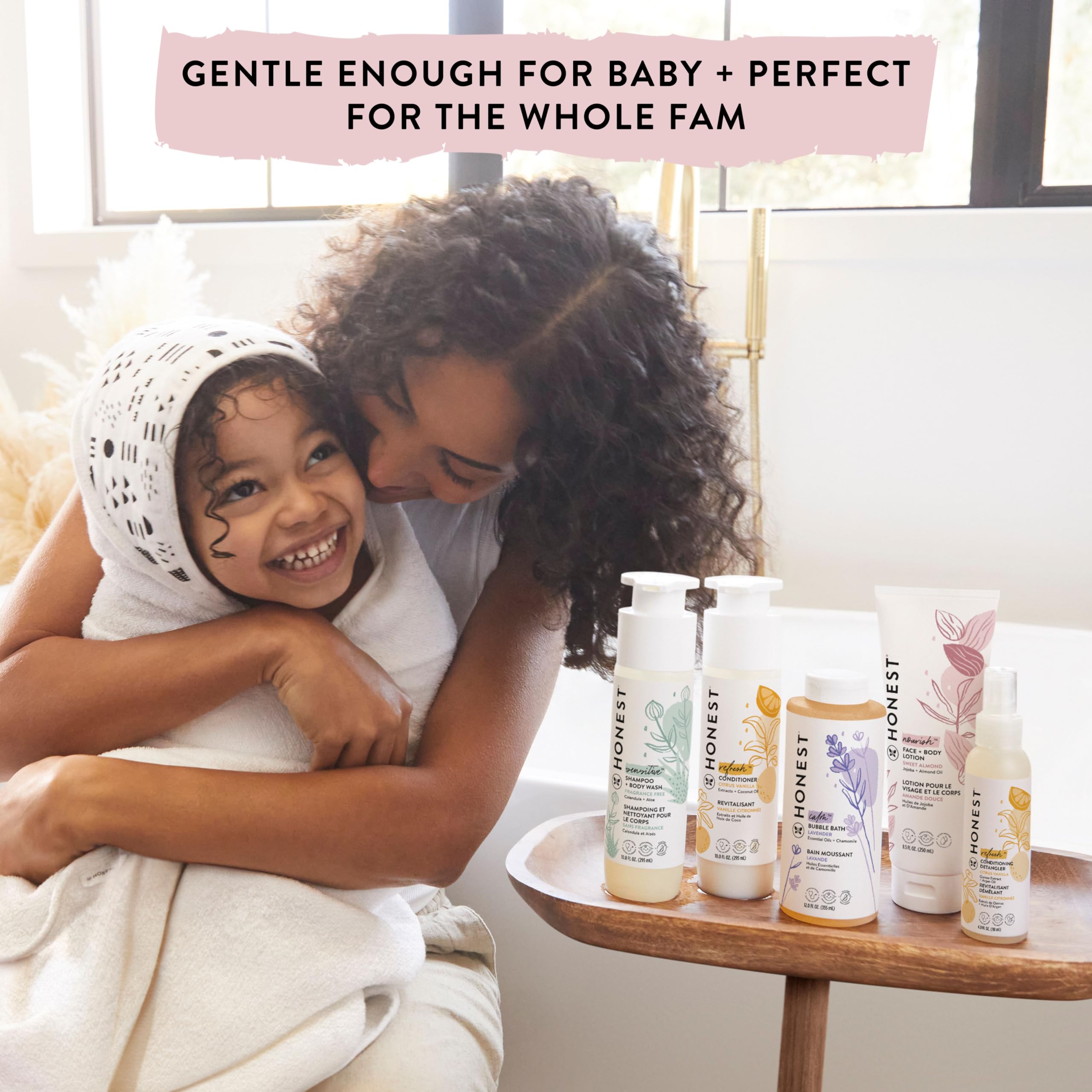 The Honest Company 2-in-1 Cleansing Shampoo Body Wash Gentle for Baby, Naturally Derived, Tear-free, Hypoallergenic, Lavender Calm, 18 fl oz Halalzen