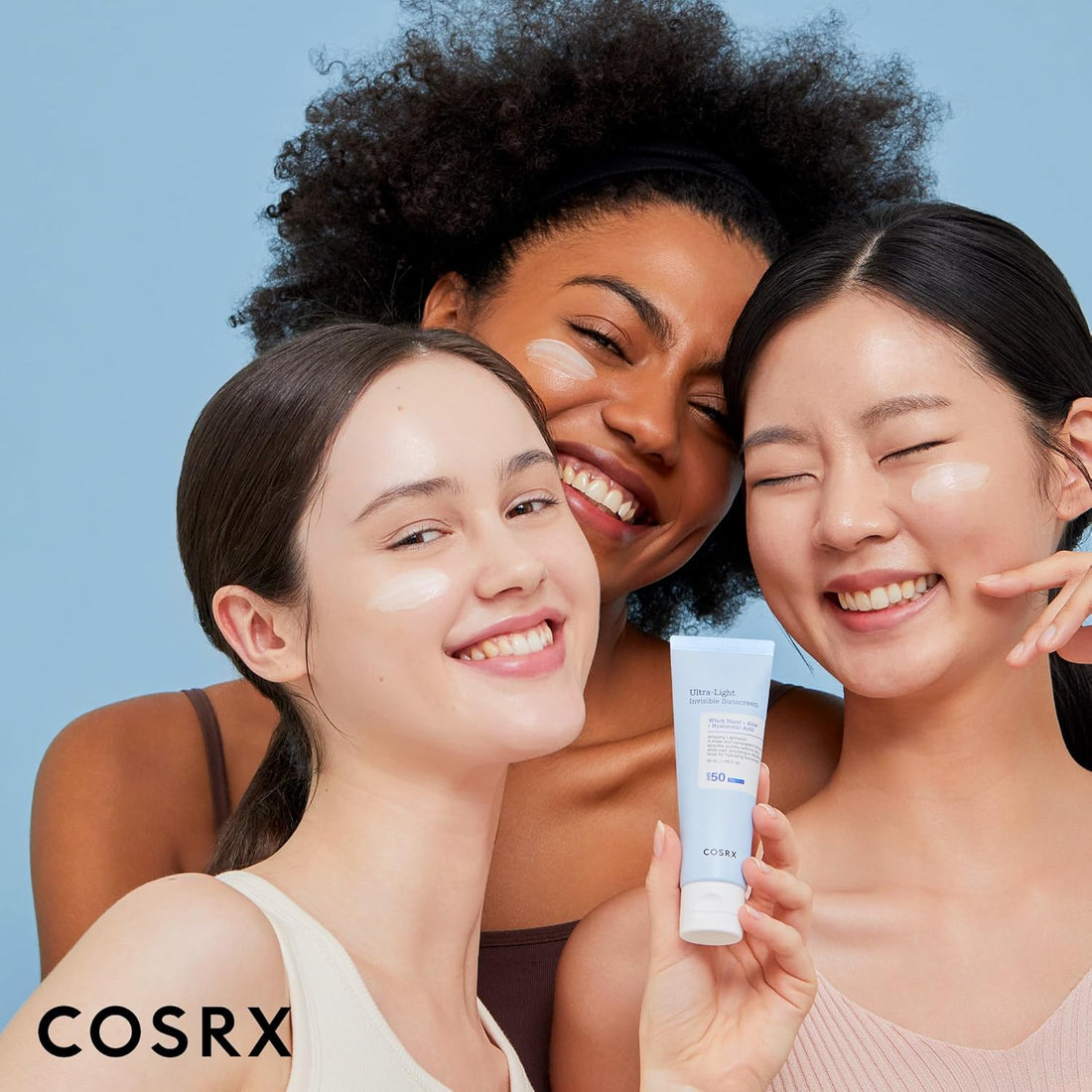COSRX Ultra-Light Invisible Sunscreen SPF 50 Face Moisturiser, PA++++ Korean Sunscreen, Non Oily Sun Cream, UVA/UVB Protection, Daily Hydrating Sun Lotion, No White Cast 50ml
