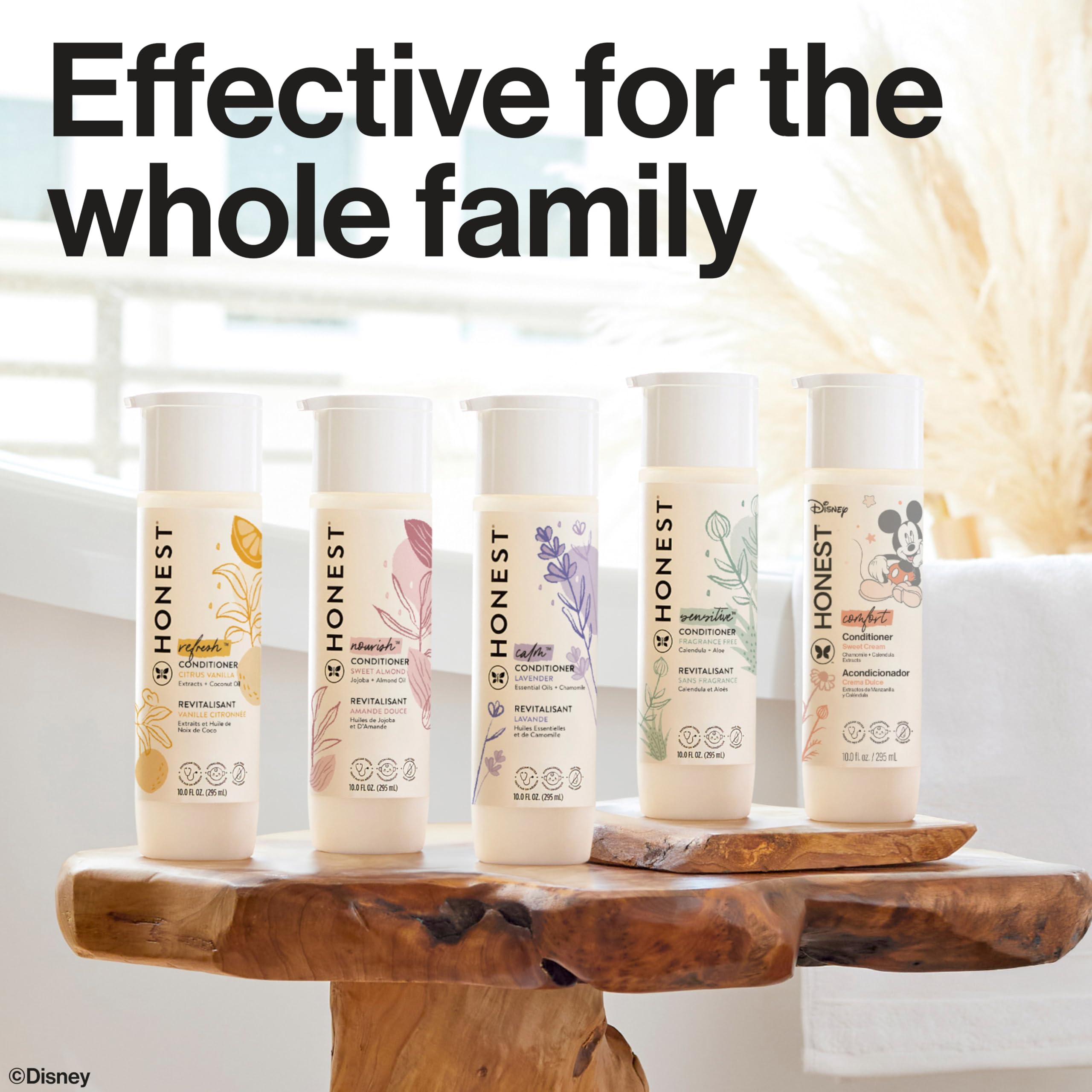 The Honest Company Baby Shampoo, Body Wash & Conditioner Duo, 2-in-1 Cleansing, Silicone-Free, Naturally Derived, Lavender Calm Scent, 20 fl oz Halalzen