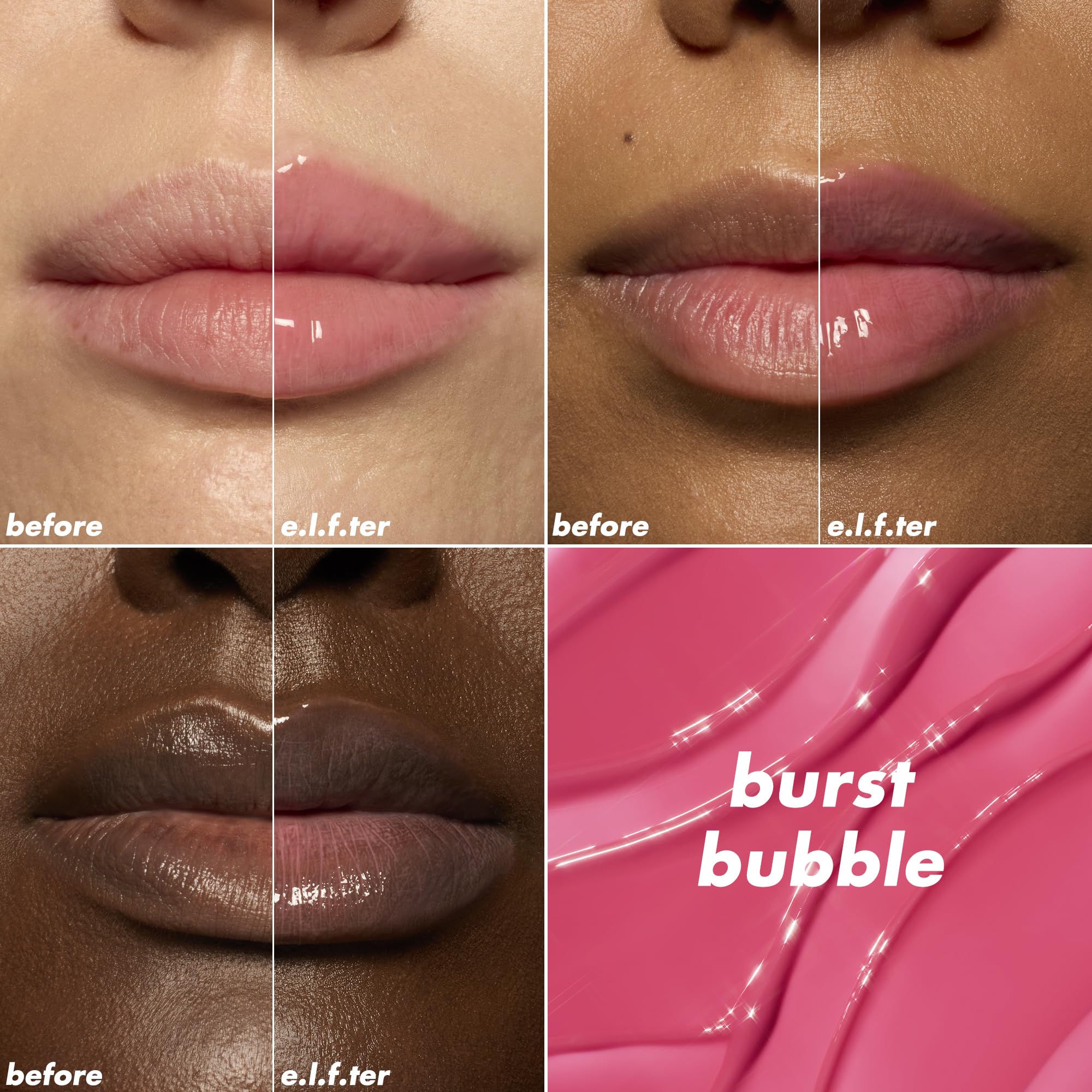 e.l.f. Glow Reviver Plumping Lip Oil, Tinted Lip Plumper for a High-Shine, Plump Finish, Infused with Jojoba Oil, Vegan & Cruelty-Free, Piggy Bank