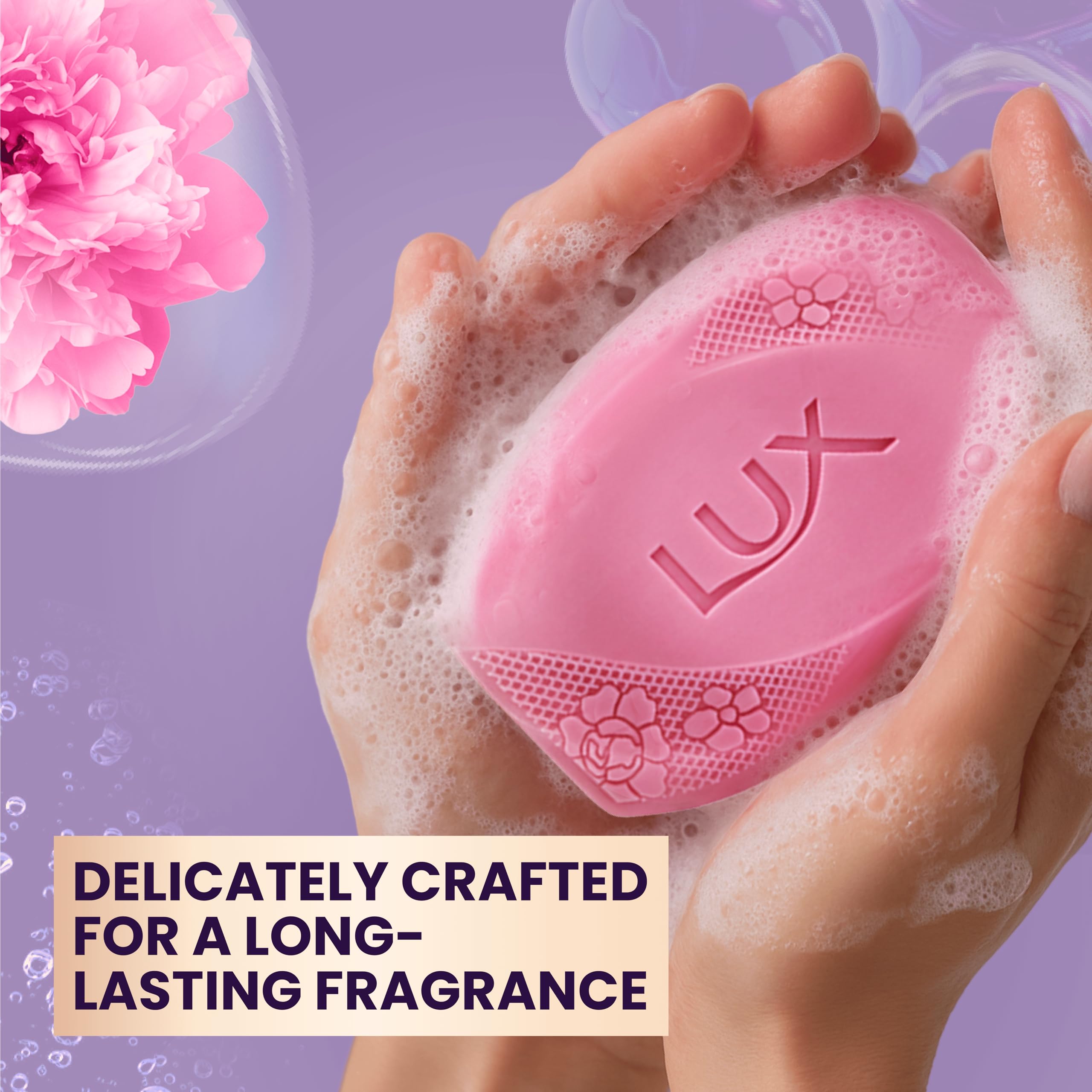 LUX Velvet Touch Soap Bar, Jasmine & Almond Oil, For Smooth Fragrant Skin, 80g (12 Pack) Halalzen