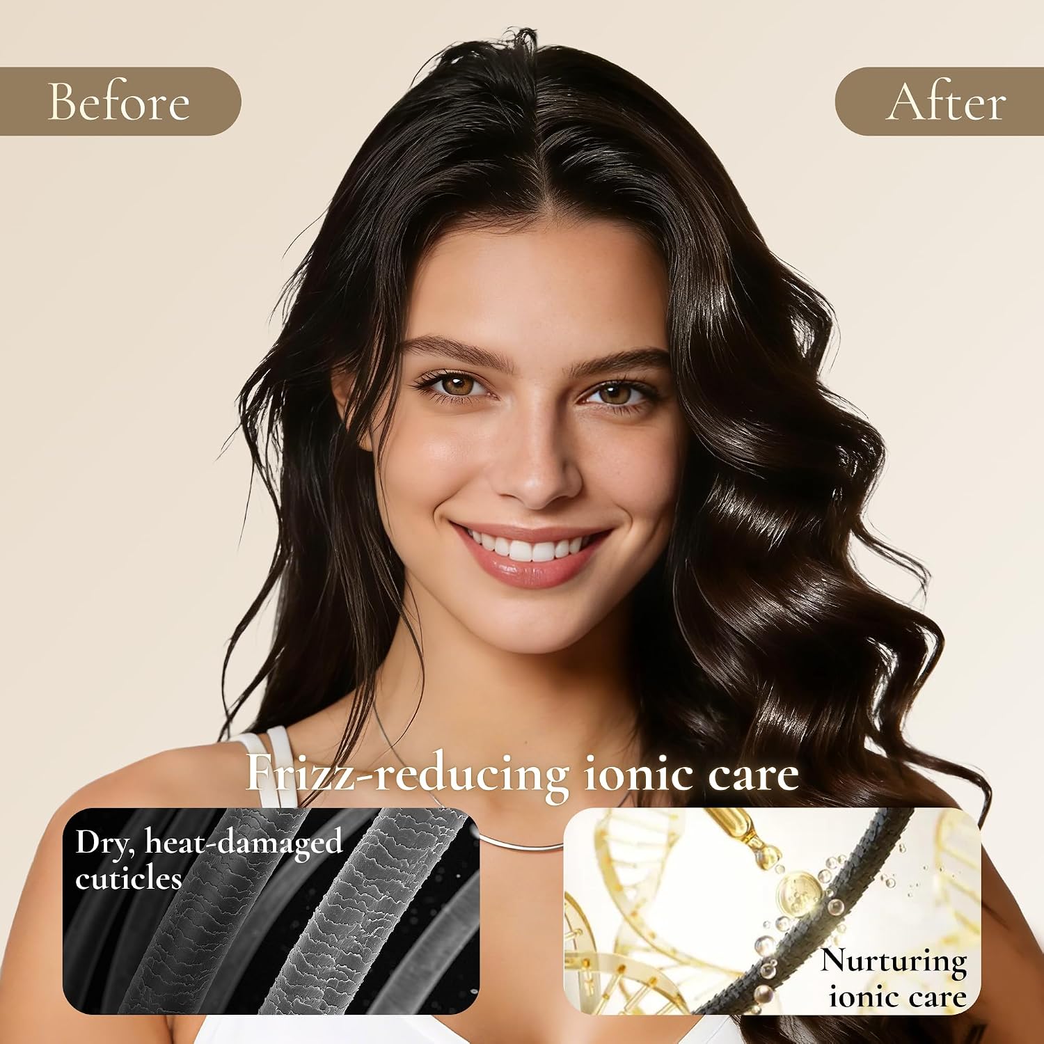 BarberBoss All-in-One Hot Air Styler, Professional Fast Drying Hair Dryer, Anti Frizz, Negative Ionic Technology Air Styler, Volumiser and Curler, Straightener, High Speed Hair Styling Tool, QR-8820 Halalzen
