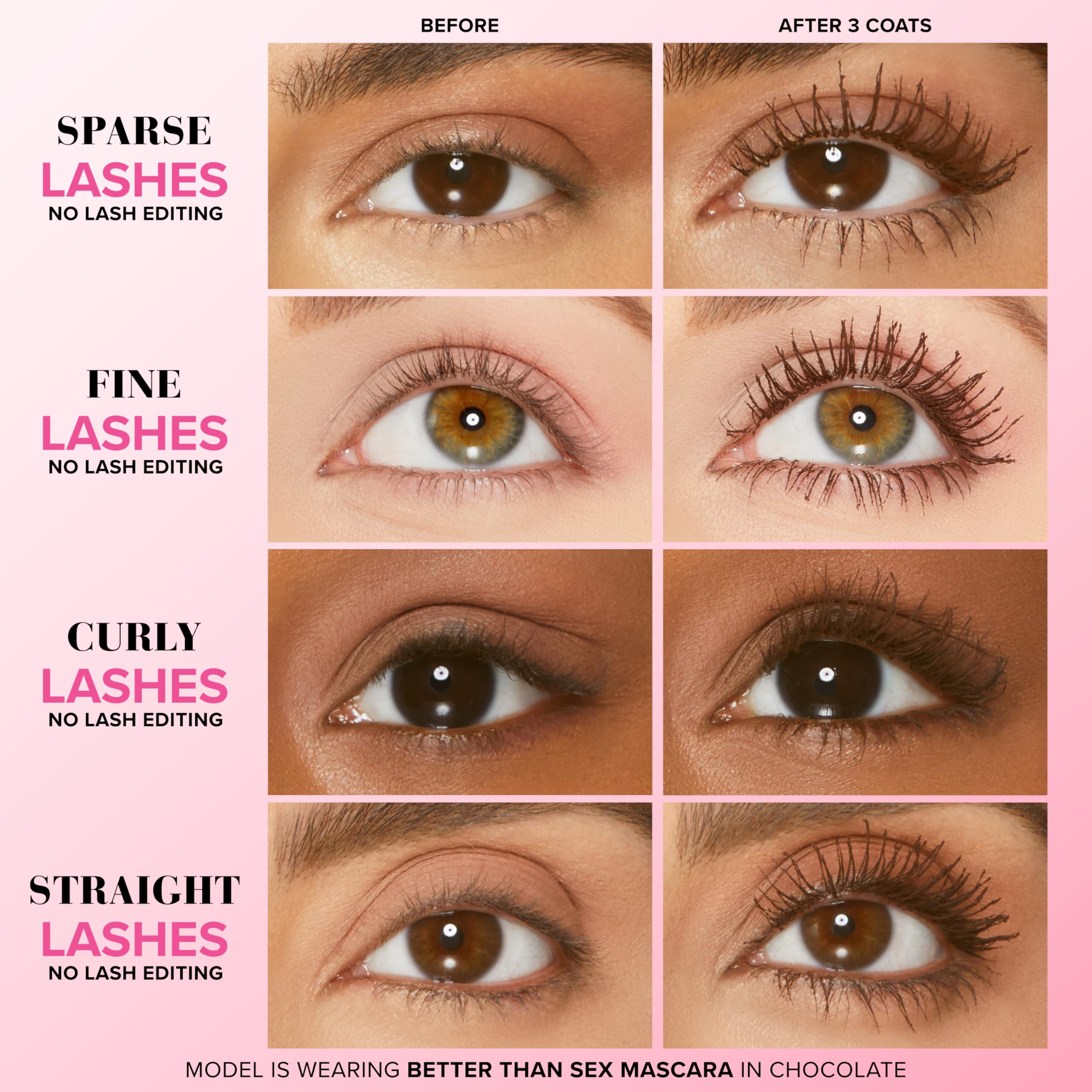 Too Faced Better Than Sex Volumising Mascara | Dramatic Volume + Length Halalzen