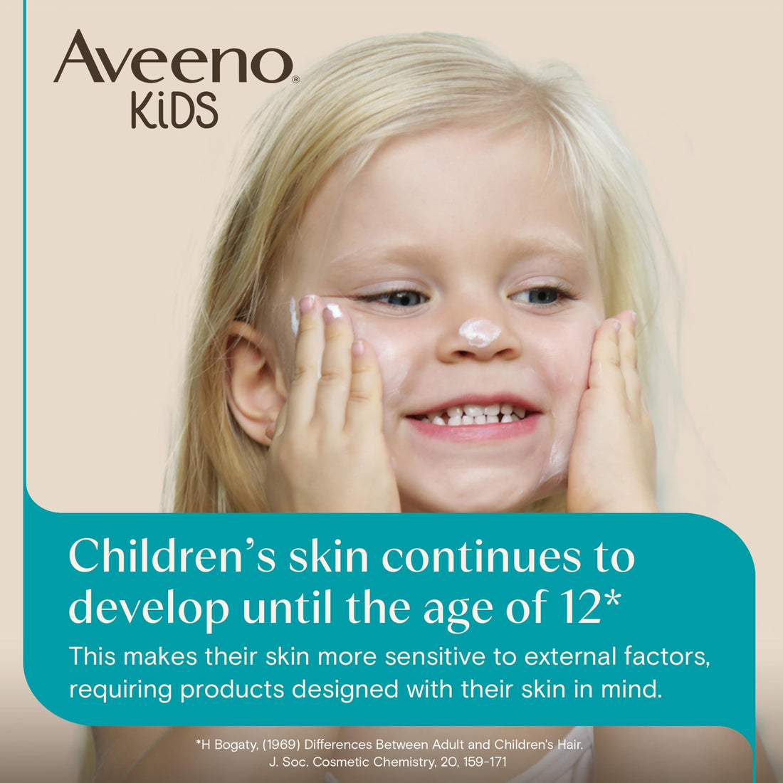Aveeno Kids Face & Body Moisturising Lotion (1 x 150ml), Non-Greasy and Fragrance-Free Moisturiser Enriched with Soothing Oat, Face and Body Lotion for Kids' Sensitive and Developing Skin Halalzen