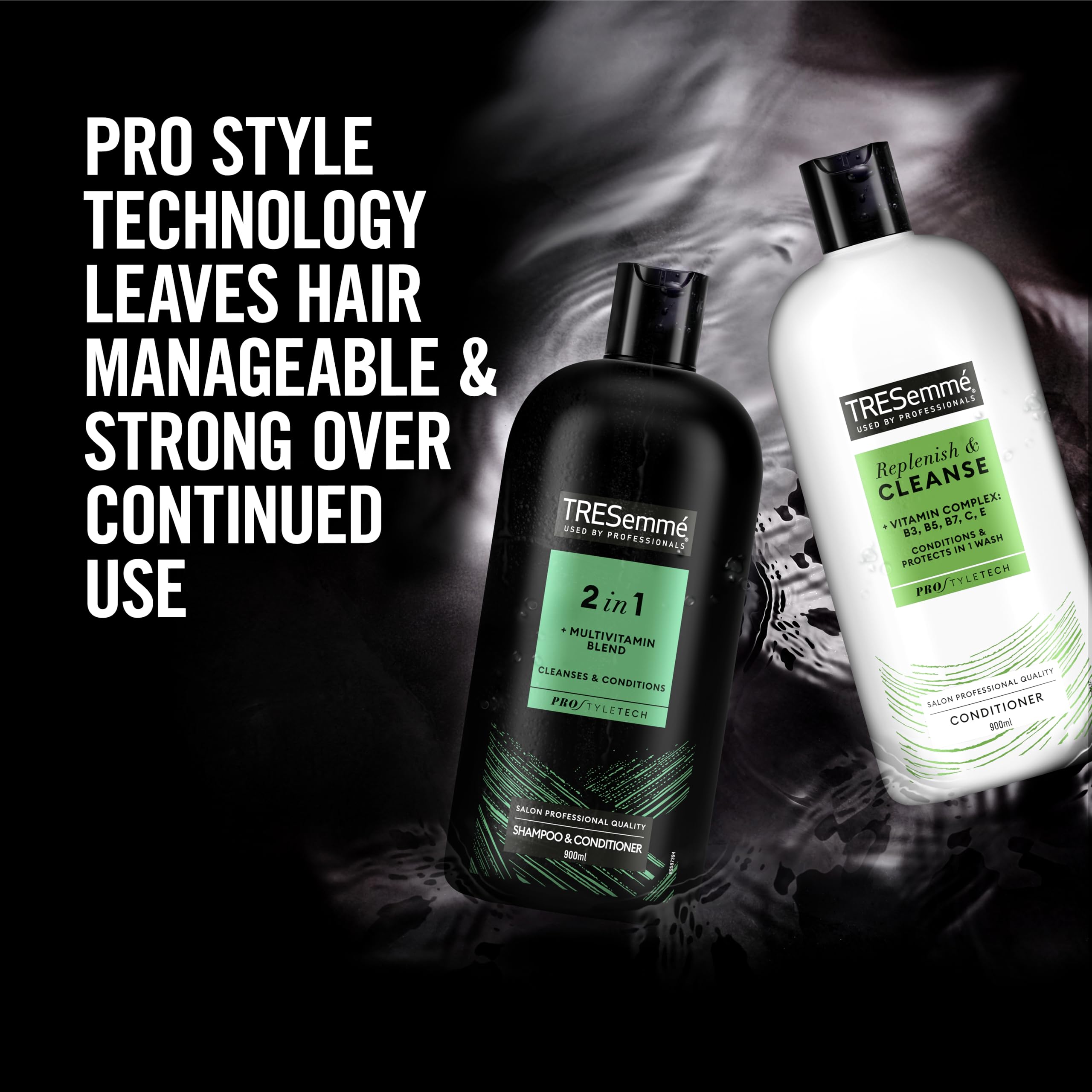 TRESemmé Replenish & Cleanse 2 in 1 Shampoo & Conditioner with multi-vitamin cleansing shampoo for all hair types 900 ml