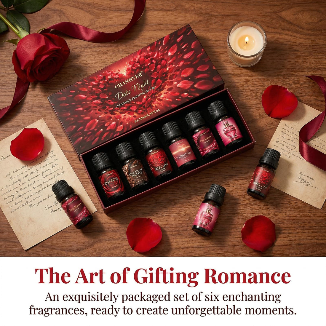 Hotel Collection Essential Oils for Diffusers for Home - 6 x 10 ml Luxury Scented Oil Set with Luxury Night,Jasmine Peppermint,White Tea,Citrus Happiness,My Way,Hotel Lobby,Gift for Women and Men