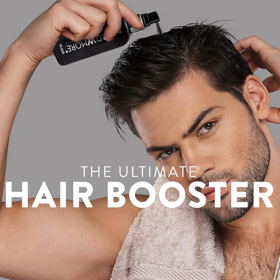 Grow More® Elixir – Leave In Hair Growth Serum for Thicker-Looking Hair & Improved Scalp Condition with Biotin, Caffeine, Rosemary & More – Sulfate-Free Hair Oil for Women & Men, 100mL