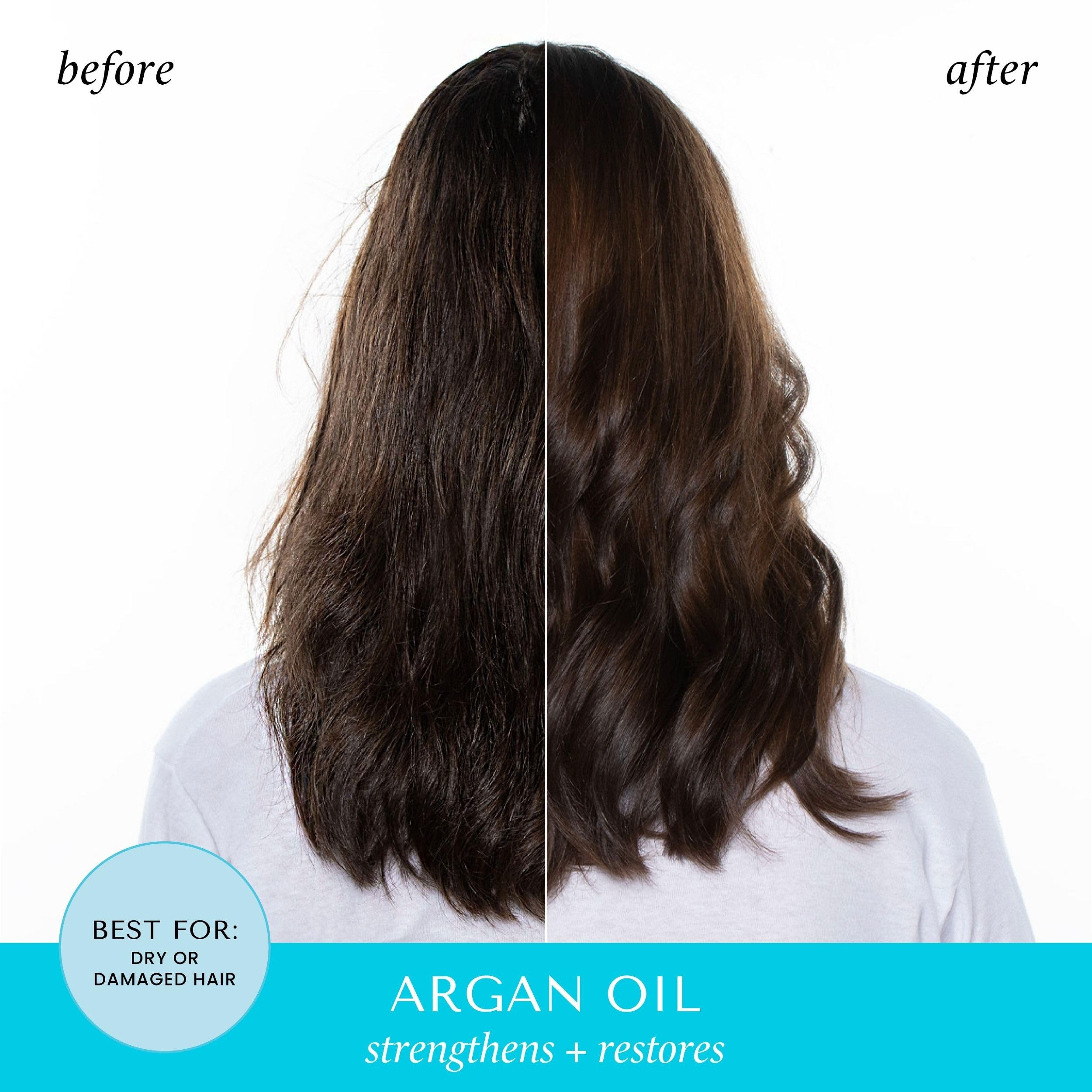 HASK Argan Oil Shine Oil Vial Repairing for All Hair Types, colour safe, gluten free, sulfate free, paraben free - 1 18mL Vial