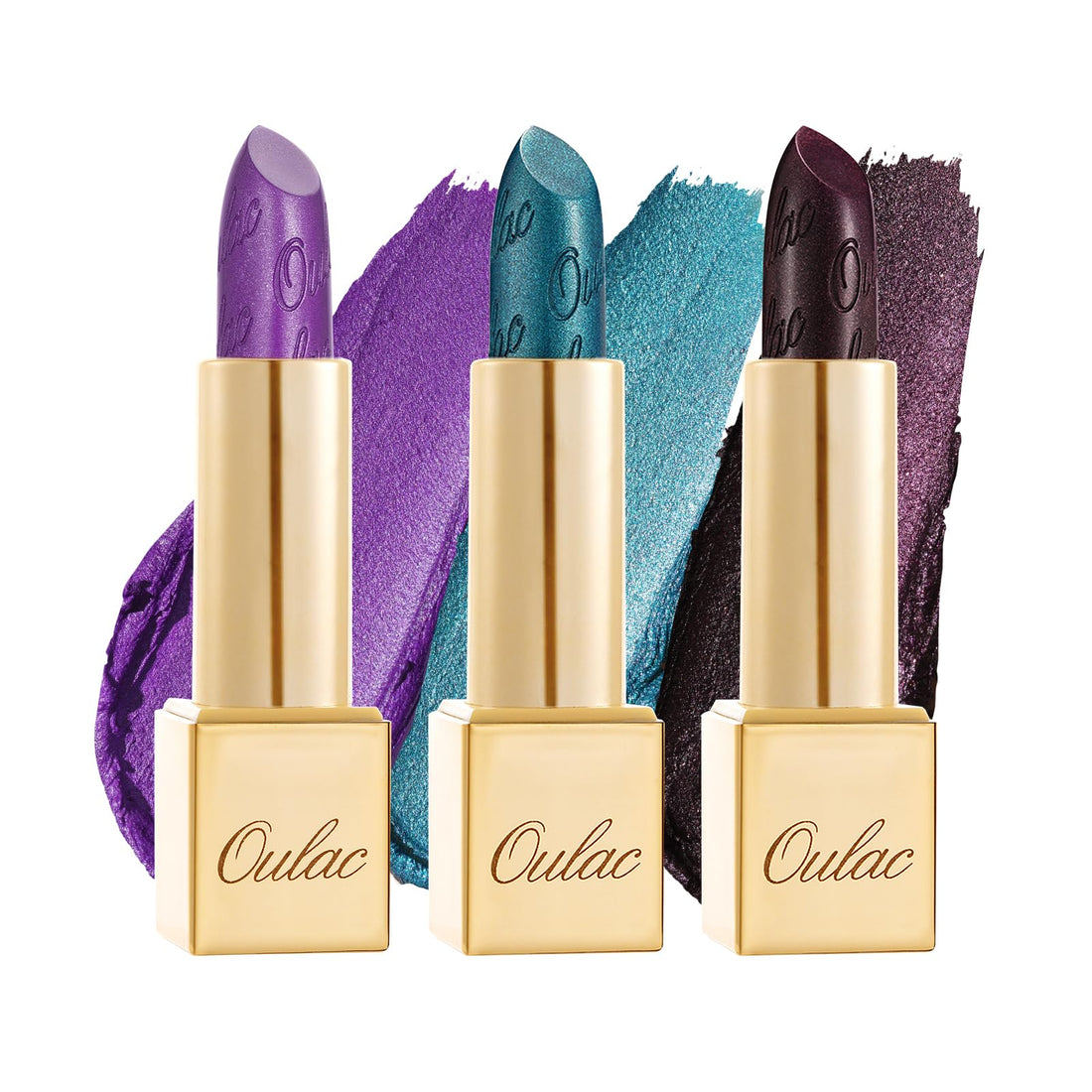 OULAC Metallic Shine Glitter Lipstick, Pink High Impact Lipcolor, Lightweight Soft and Ultra Hydrating, Long Lasting, Vegan & Cruelty-Free, Full-Coverage Lip Color 4.3 g/0.15 HIP & HIPPIE(11) Halalzen