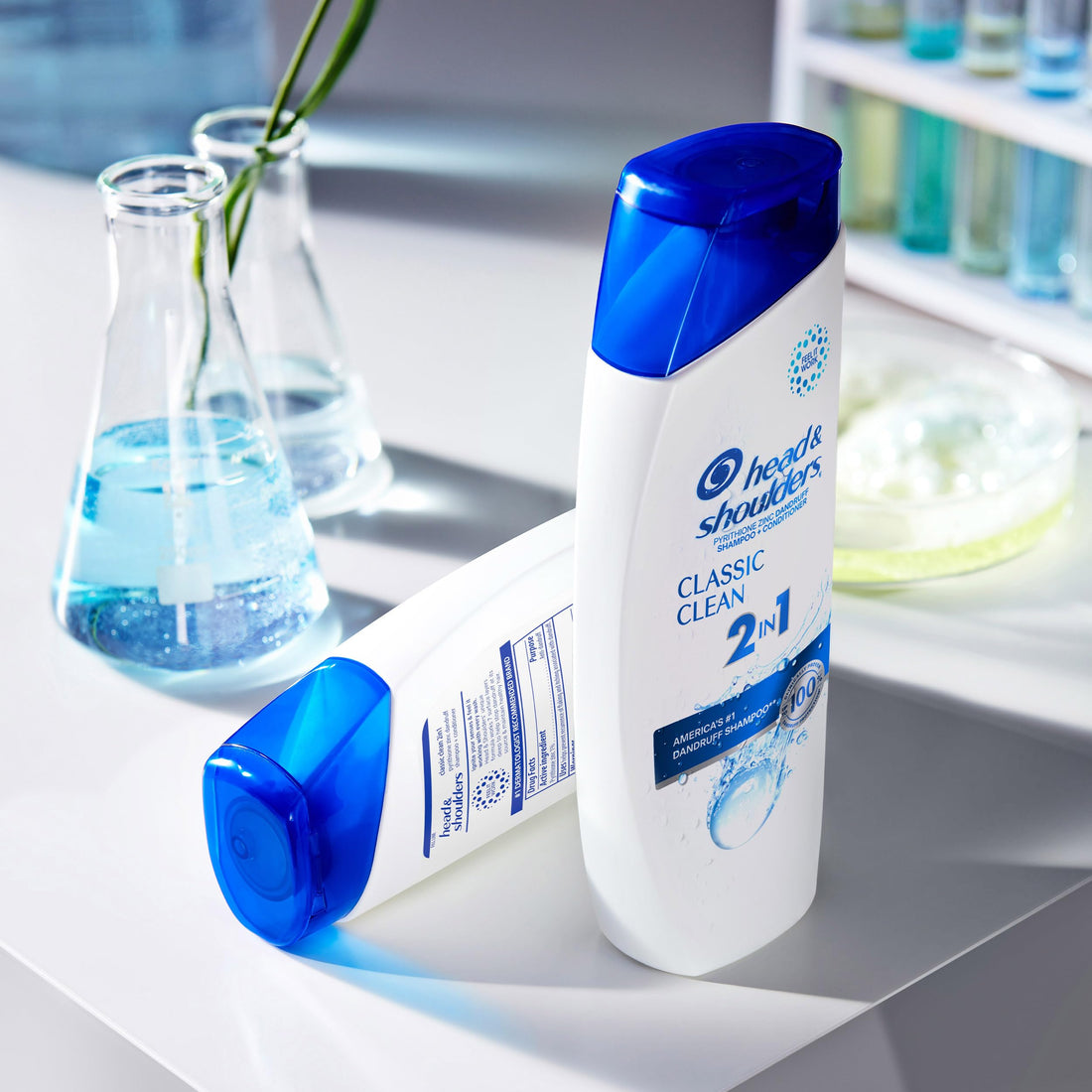 Head & Shoulders Anti-Dandruff Shampoo and Conditioner, Classic Clean 2-in-1, 1% Pyrithione Zinc, Flake Control, Deep Clean, Scalp Care, Fresh Scent, 8.45 fl oz Halalzen