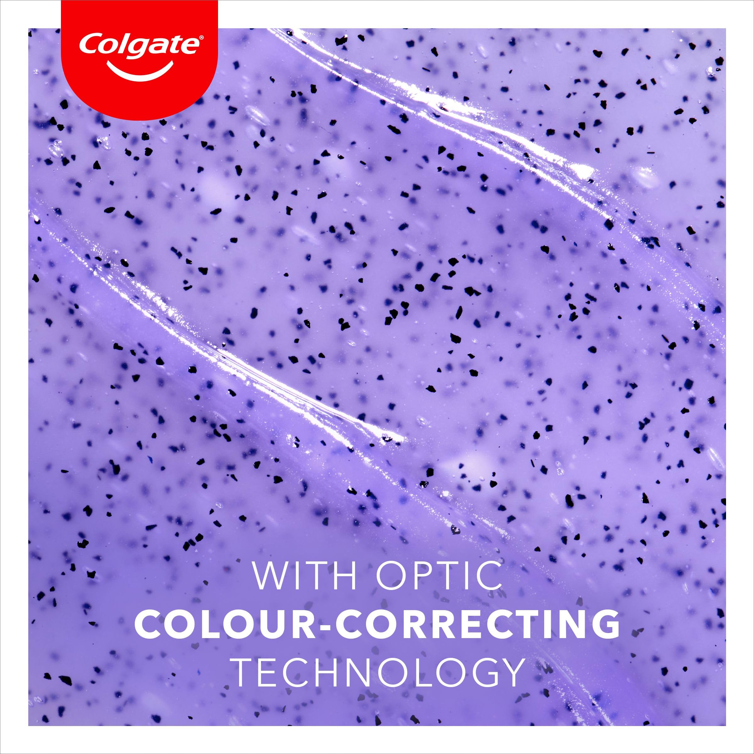 Colgate Max White Optic Toothpaste 4X75ml - Teeth Whitening Toothpaste - Clinically Proven Formula - Removes up to 100% of Surface Stains - Optic Brighteners Instantly Whiten Teeth
