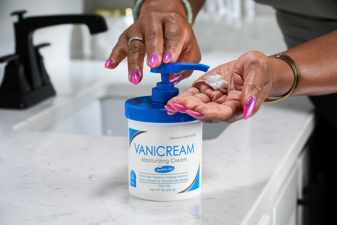 Vanicream Moisturizing Skin Cream with Pump Dispenser - 16 fl oz (1 lb) - Moisturizer Formulated Without Common Irritants for Those with Sensitive Skin Halalzen