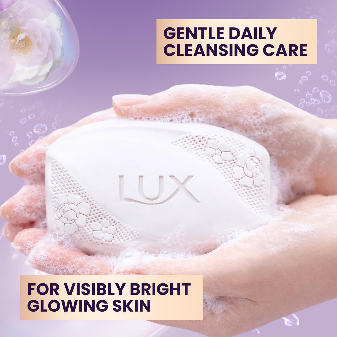 LUX Velvet Touch Soap Bar, Jasmine & Almond Oil, For Smooth Fragrant Skin, 80g (12 Pack) Halalzen