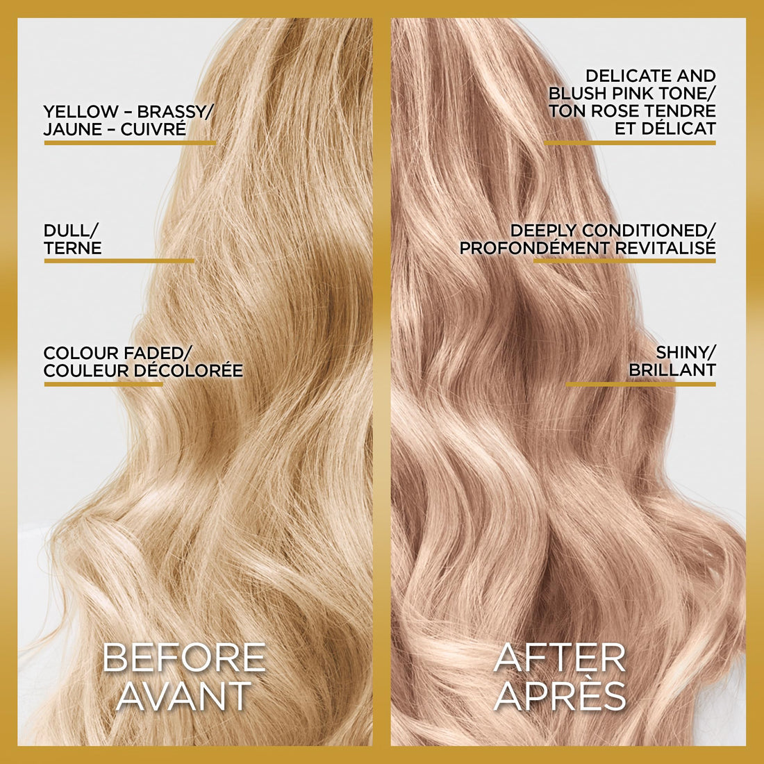 L’Oreal Paris Le Color Gloss One Step In-Shower Toning Hair Gloss for Bleached Hair, Neutralizes Brass, Conditions & Boosts Shine, Platinum Pearl, 4 Ounce