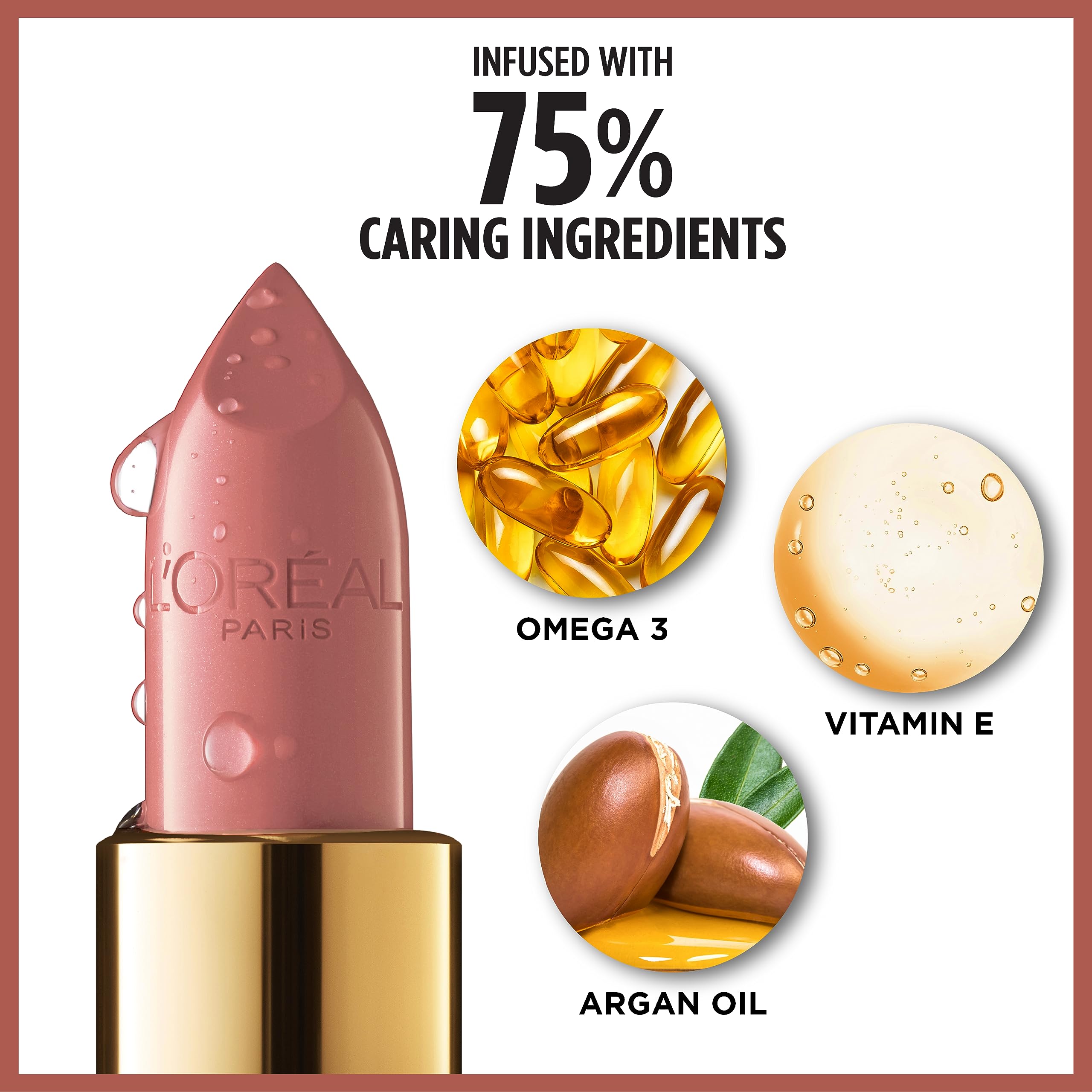 L'Oreal Paris Colour Riche Original Creamy, Hydrating Satin Lipstick with Argan Oil and Vitamin E, Ballerina Shoes , 1 Count