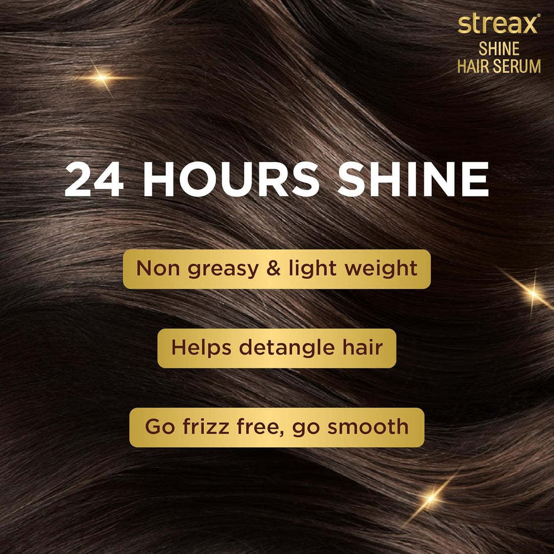 Streax Hair Serum Enriched with Walnut Oil Gives Frizz-free Satin Smooth Hair 100ml (3.5 Oz)