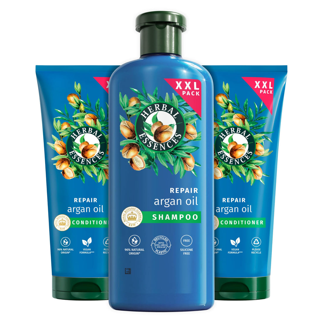 Herbal Essences Deep Repair Moroccan Argan Oil Elixir 95ml for Smooth and Shiny Hair. Deeply Penetrates Hair to Nourish, Strengthen and Repair. Lightweight and Vegan Formula